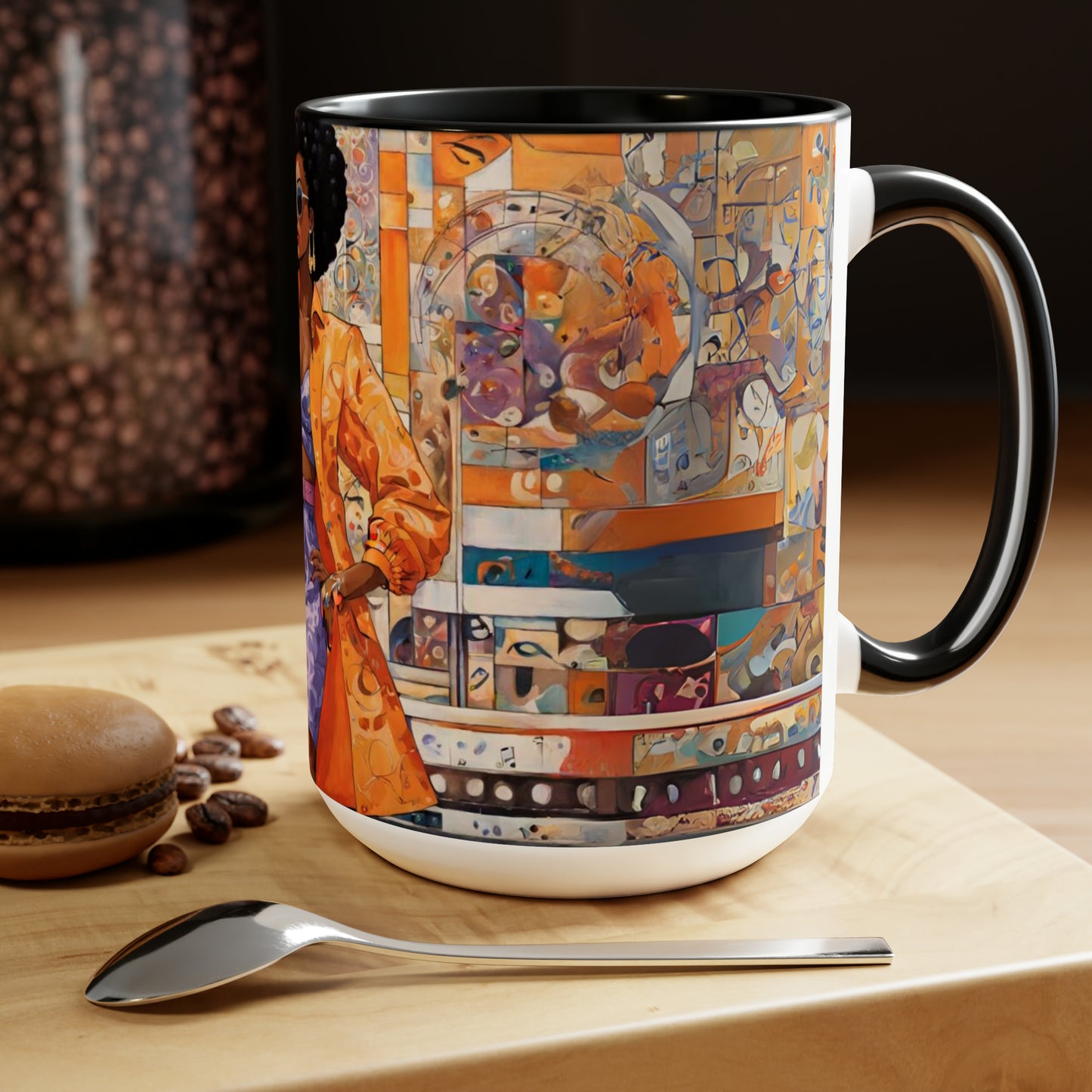 African-American women music 15 oz ceramic mug