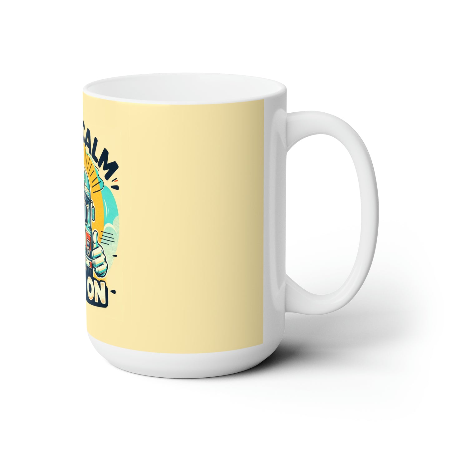 Keep Calm and bus on Ceramic Mug 15 oz