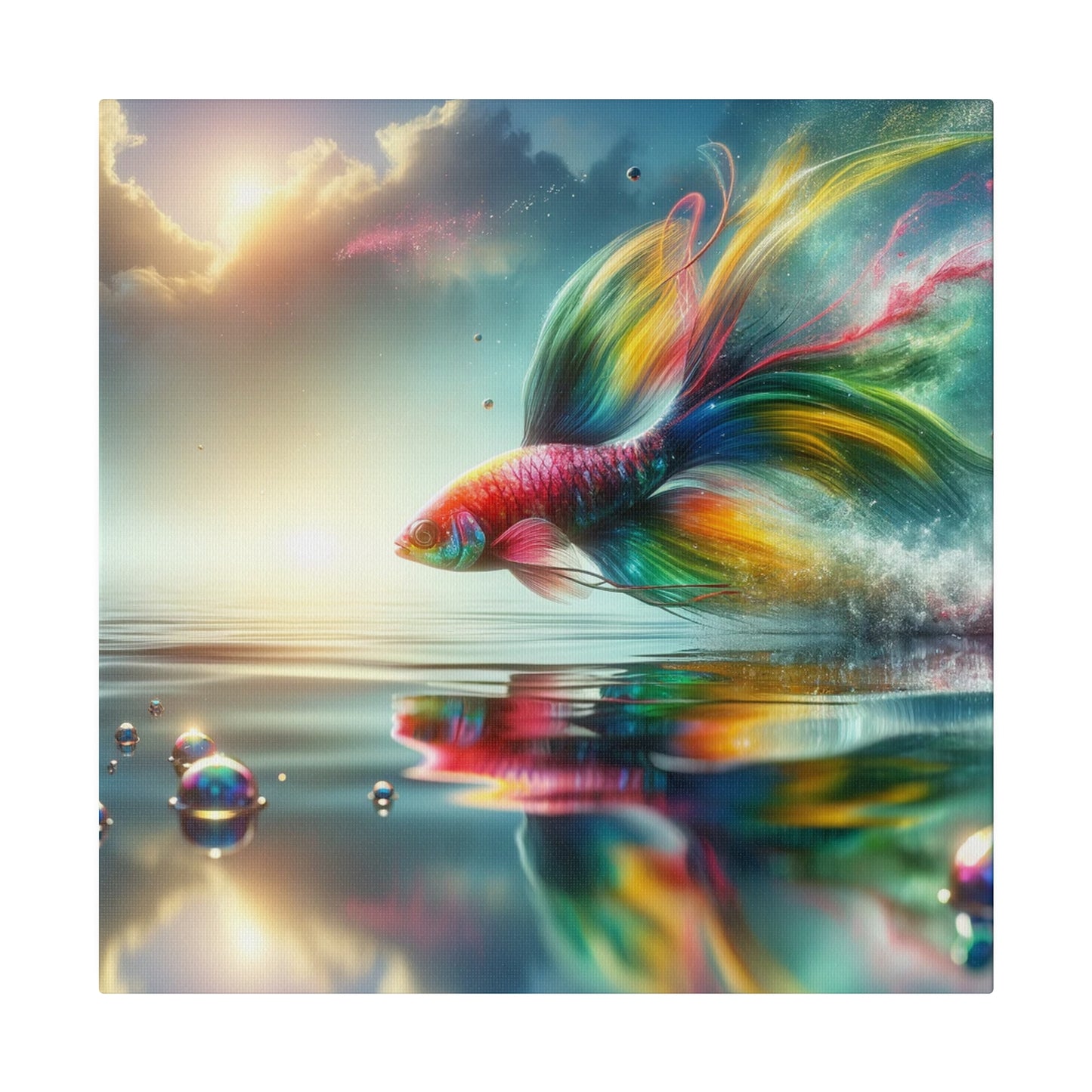 The Dream of a fish Skiming the unreal water Digital Art