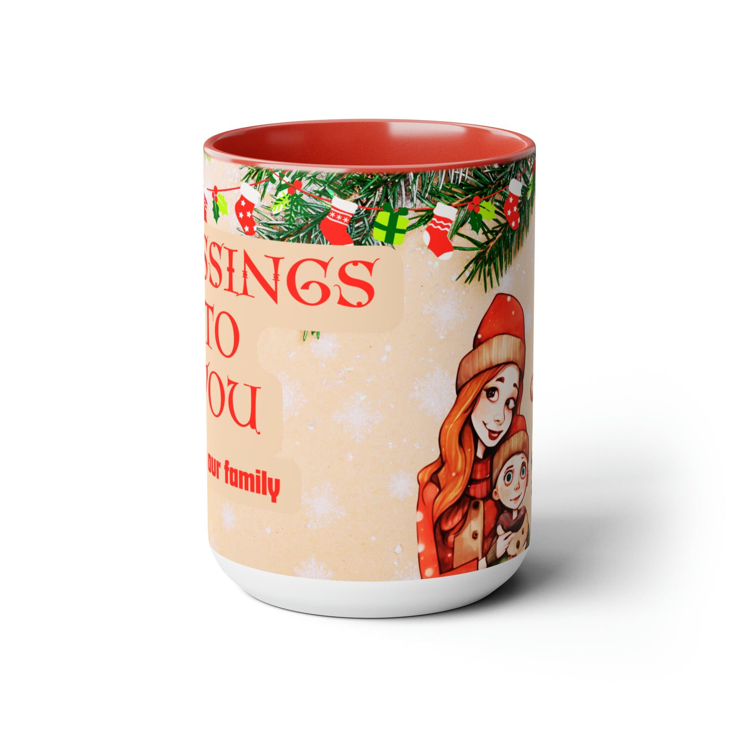 Blessings to you 15 oz ceramic mug family