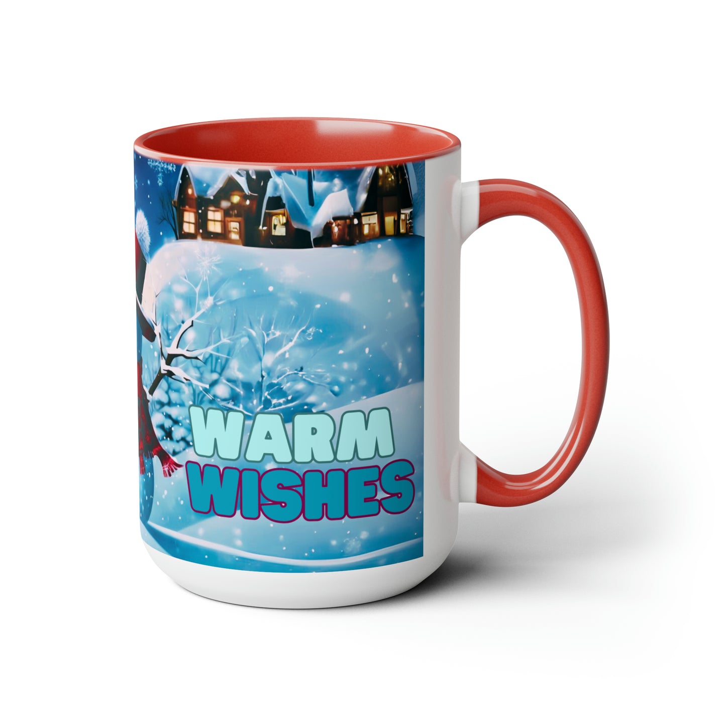 Warm wishes 15 oz Ceramic snow man mug