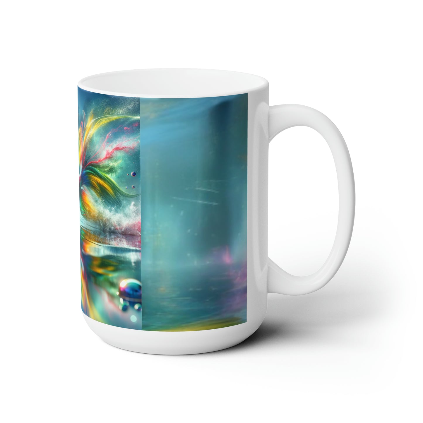 Fish Flies above the water Ceramic Mug 15 oz