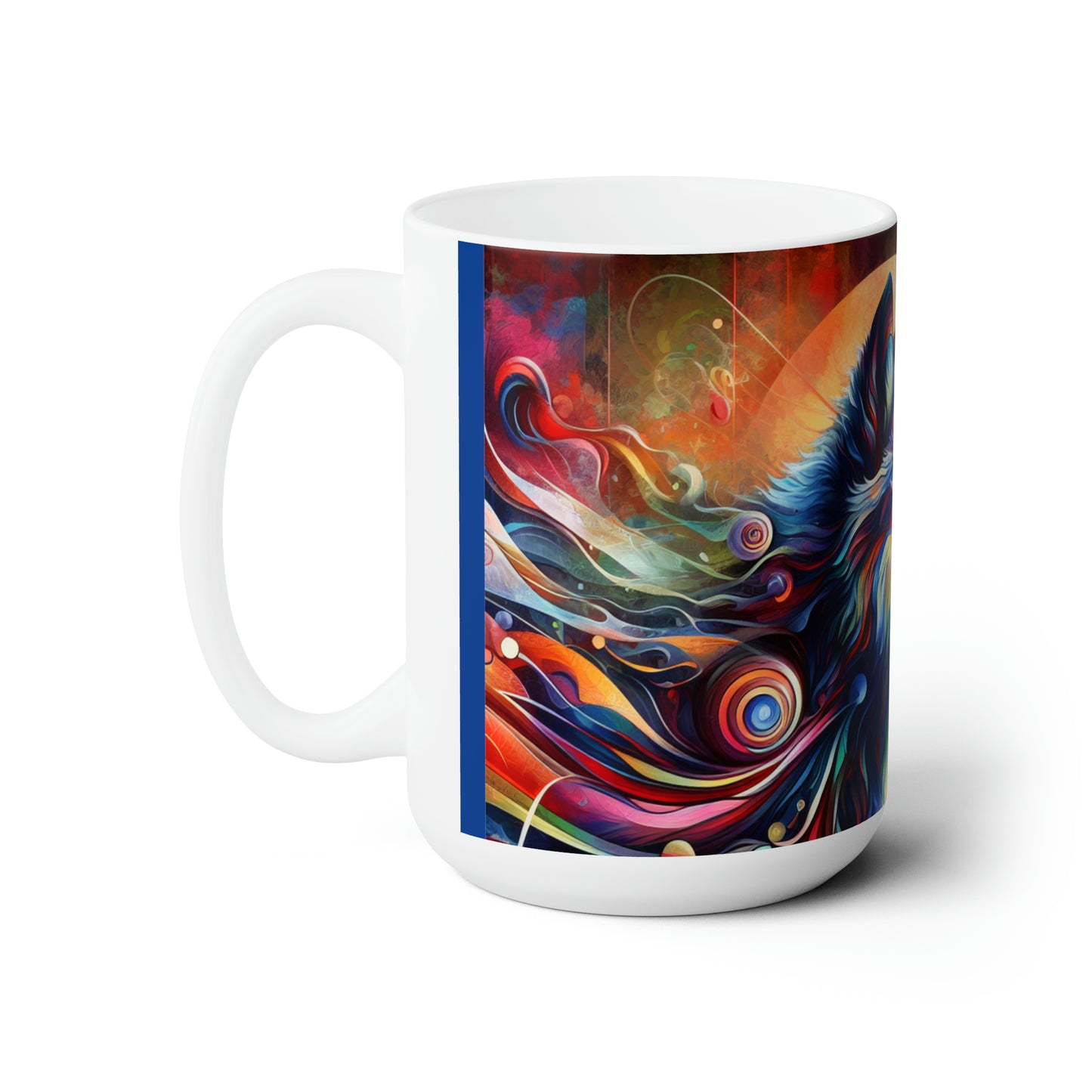 Abstract wolf Ceramic Mug 15oz