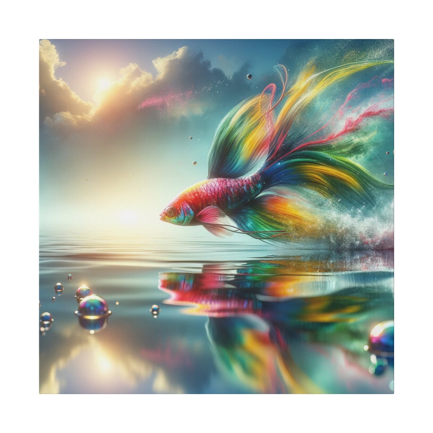 The Dream of a fish Skiming the unreal water Digital Art