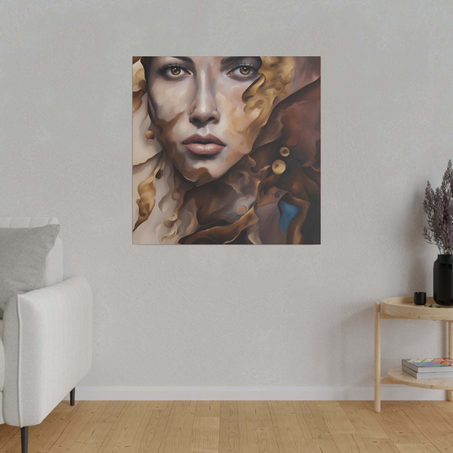 Mudfight whisper digital art Canvas, Stretched, 0.75