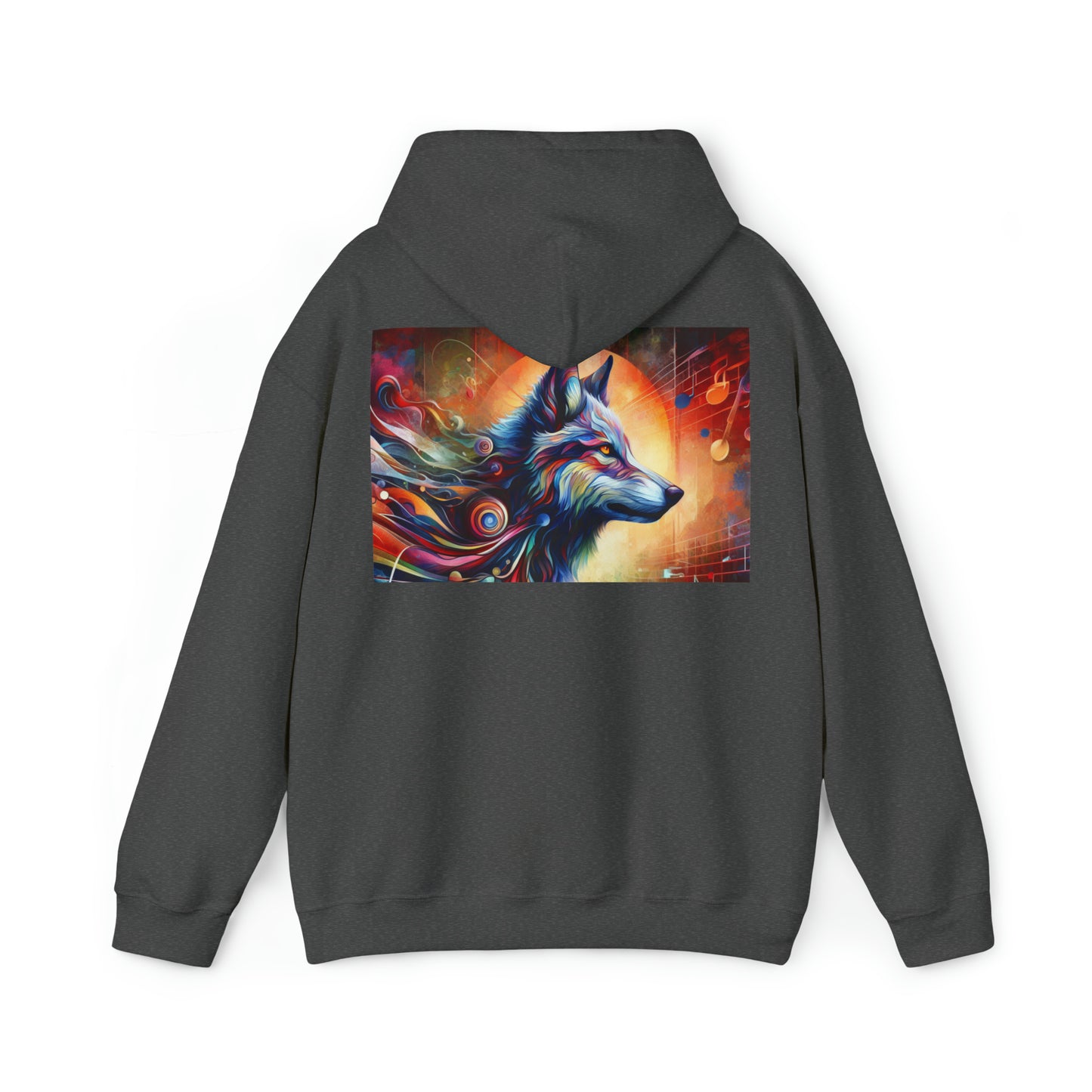 Wolf music 2 Unisex Heavy Blend™ Hooded Sweatshirt