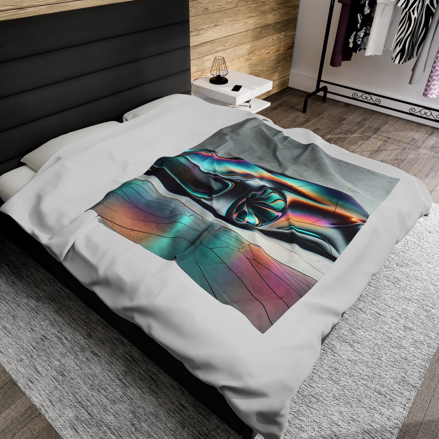 futuristic car Velveteen Plush Blanket