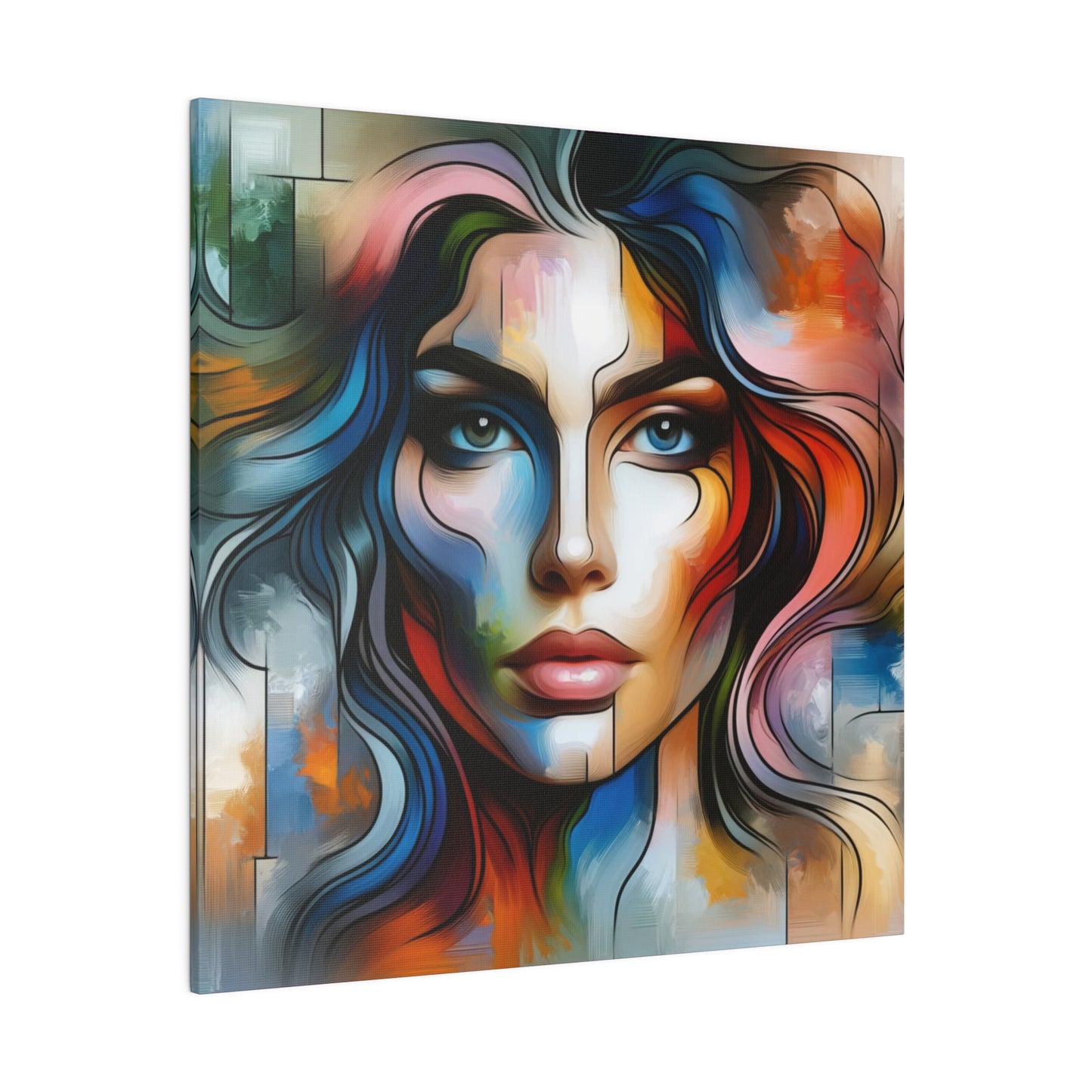 Chromatic personage digital art Canvas, Stretched, 0.75"