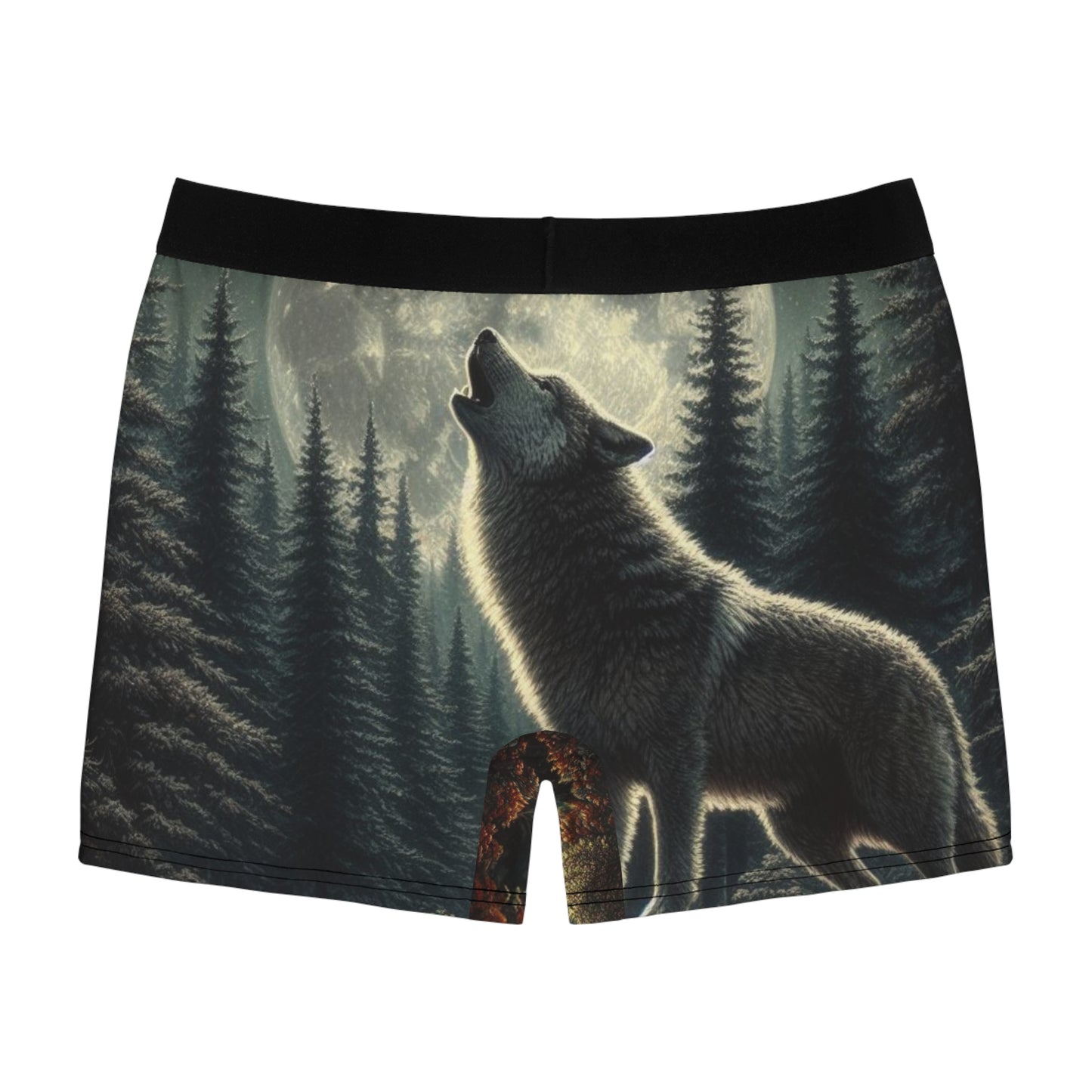 🌕🐺 **Unleash the Wolf in You! Wolf Boxer Briefs** 🐺🌕