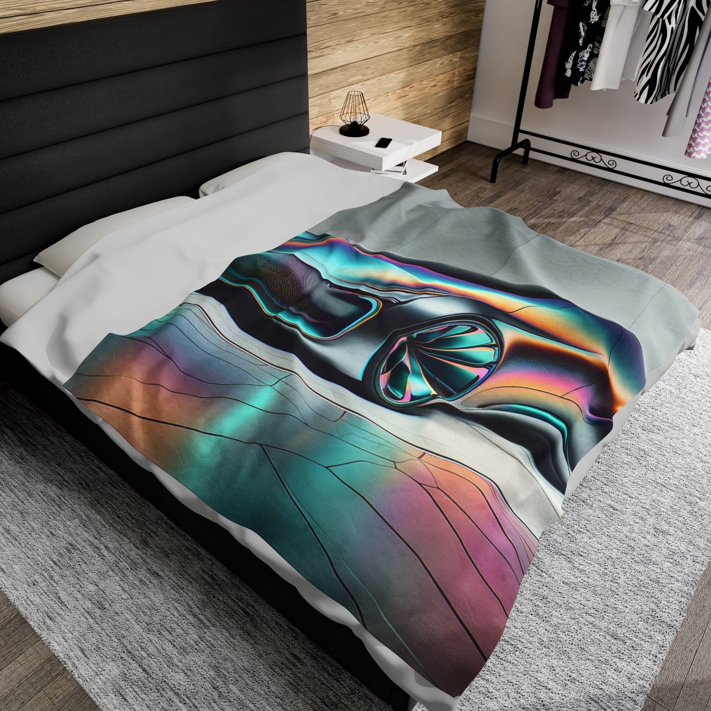 futuristic car Velveteen Plush Blanket