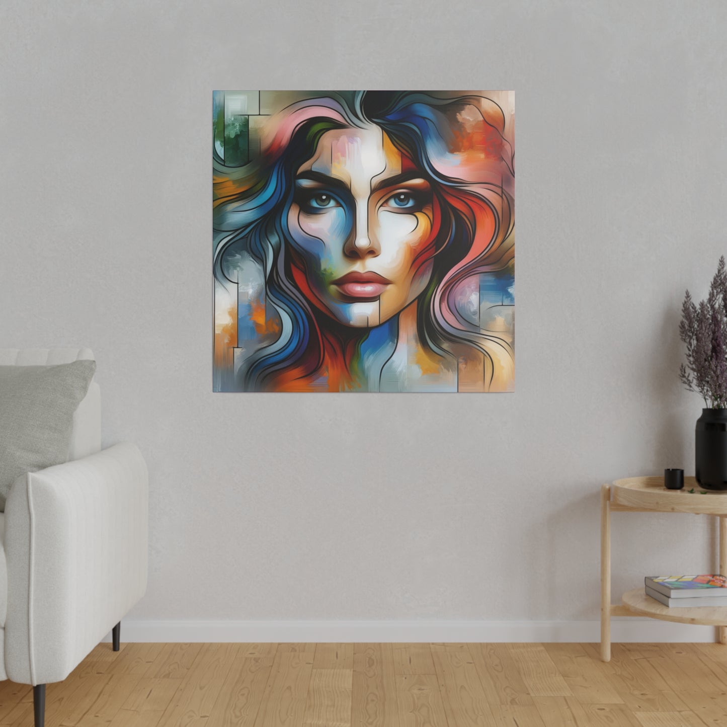 Chromatic personage digital art Canvas, Stretched, 0.75"