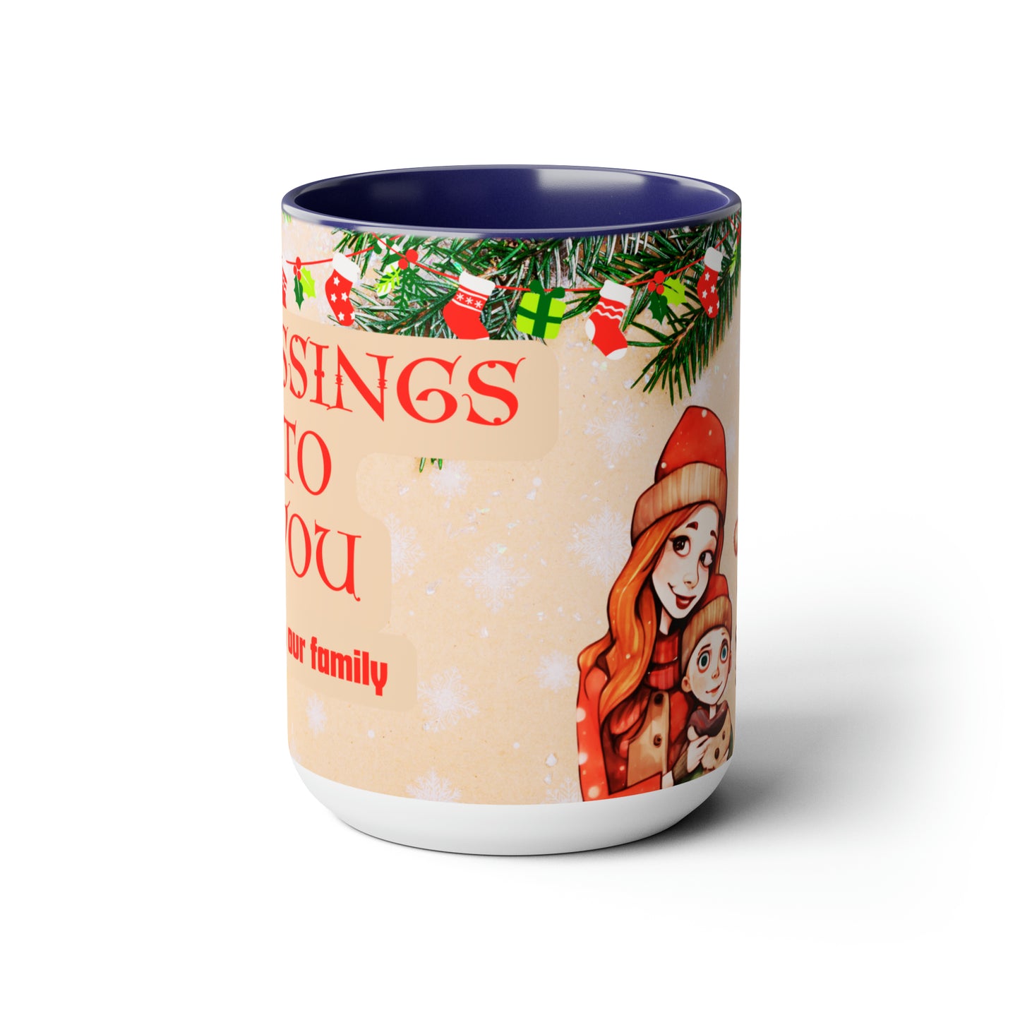 Blessings to you 15 oz ceramic mug family