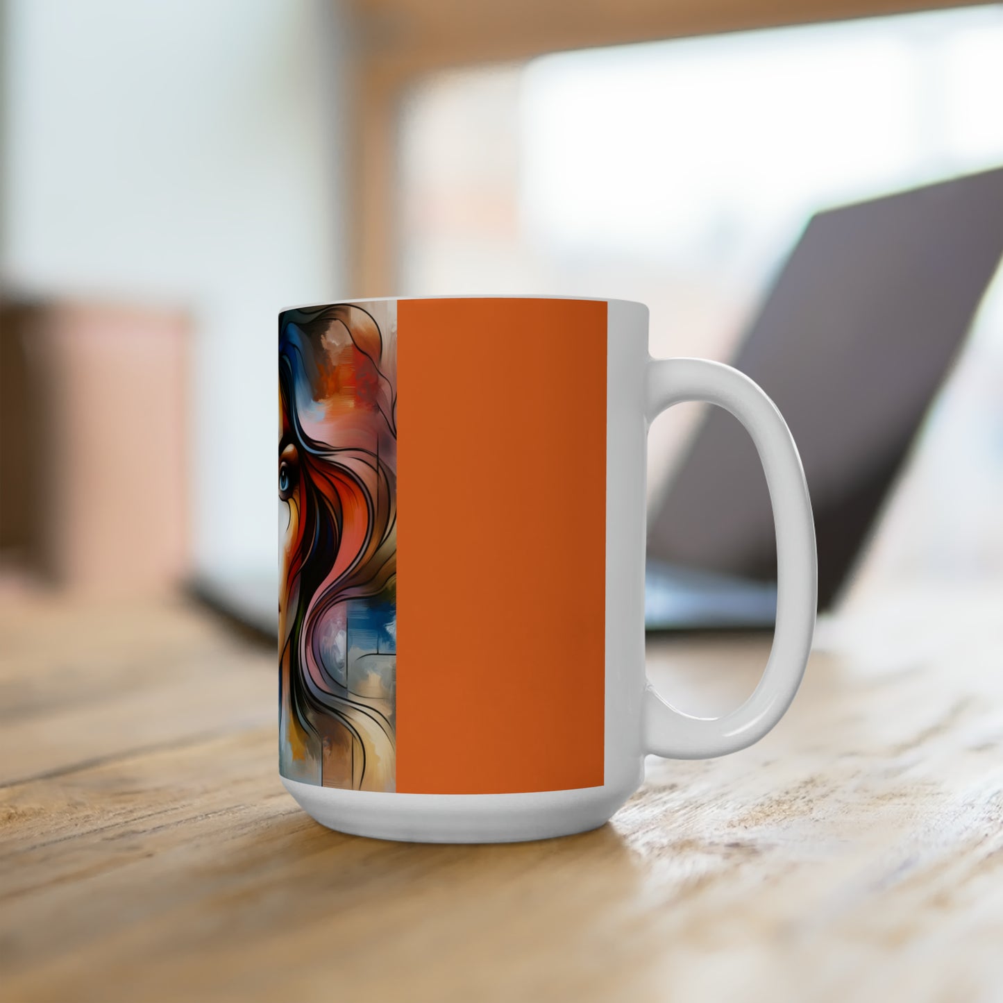 Abstract Art Woman Ceramic Mug 15 oz