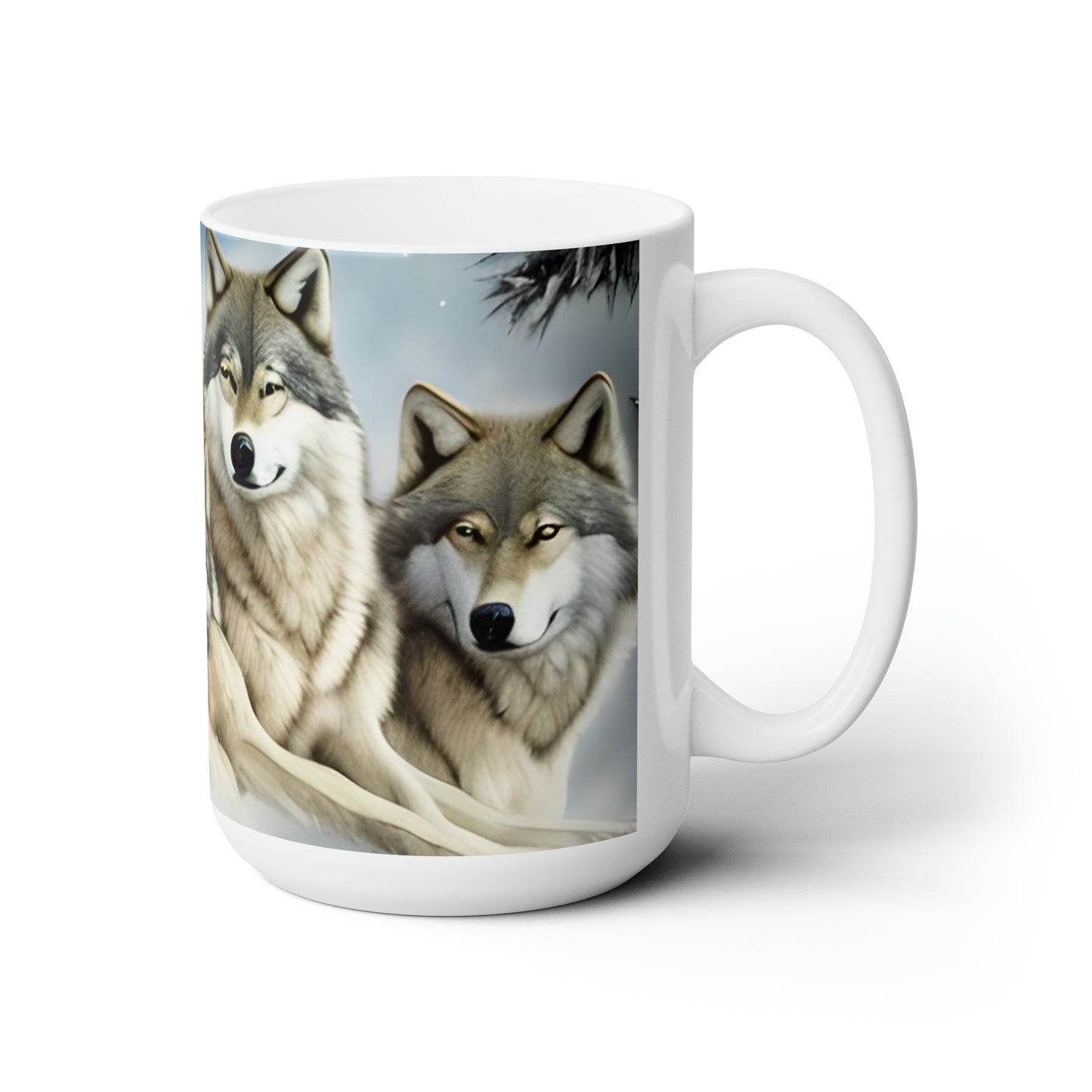 Wolf  family Mug Ceramic Mug 15 oz