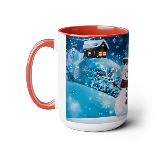 Warm wishes 15 oz Ceramic snow man mug