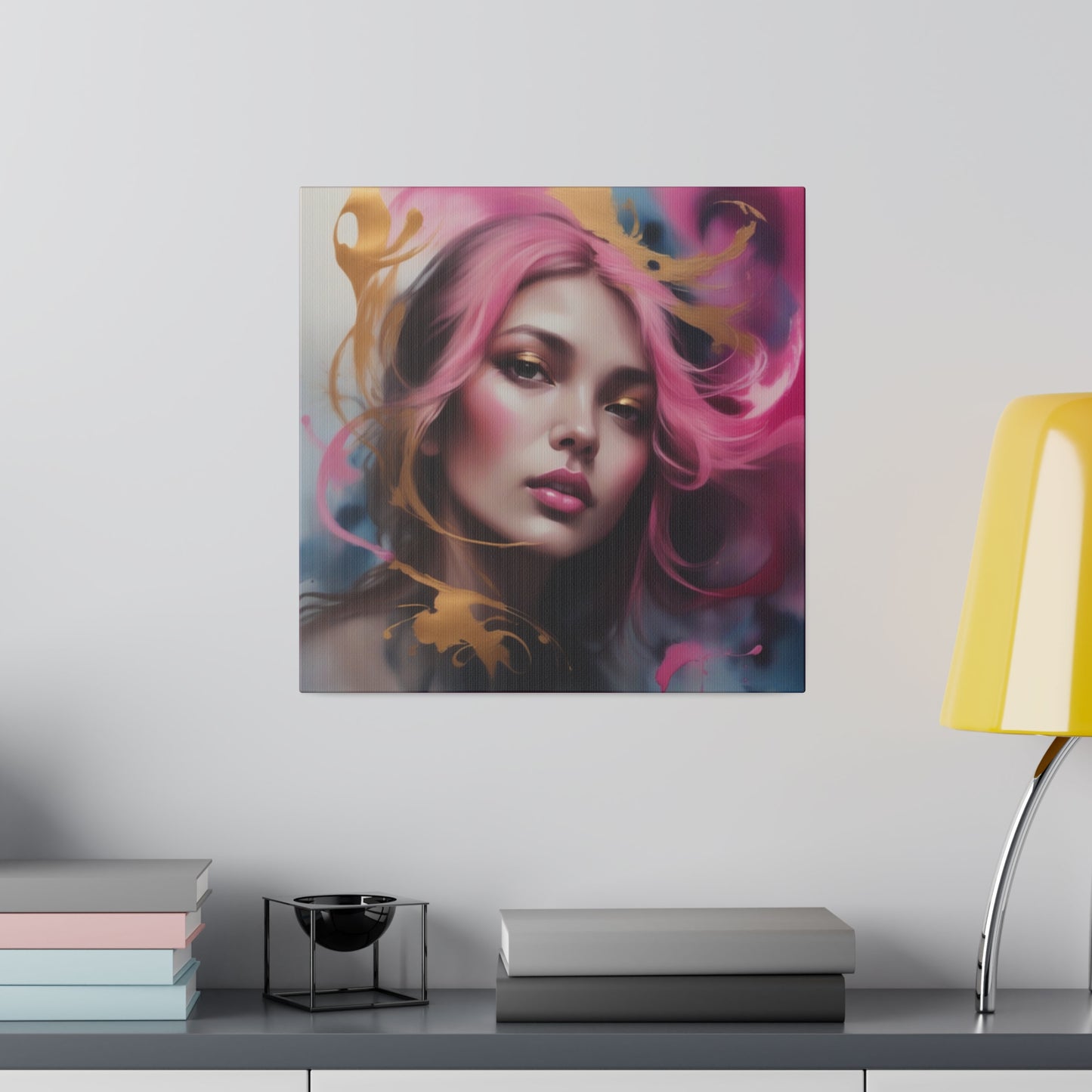 Fuchsia cyclone digital art Canvas, Stretched, 0.75"