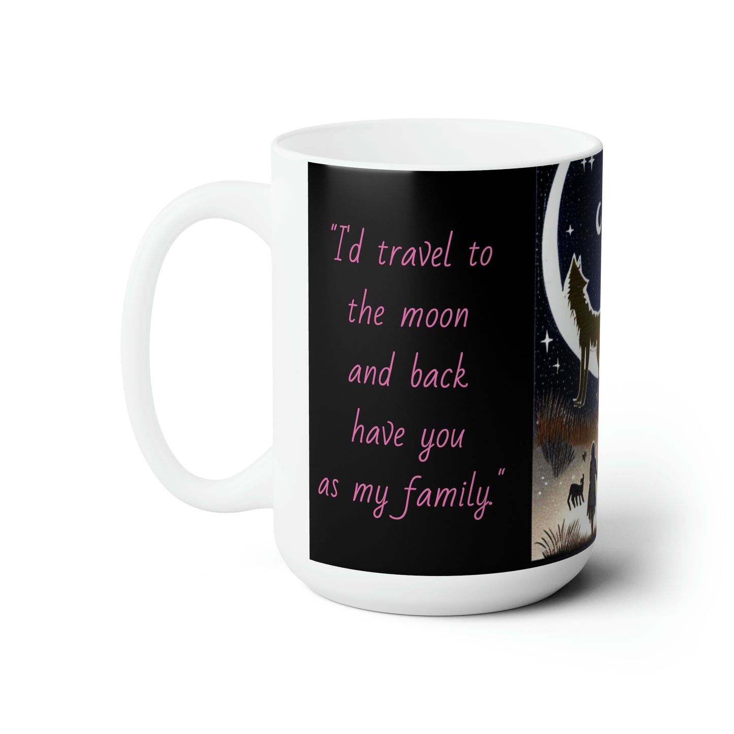 To the Moon Ceramic Mug 15oz