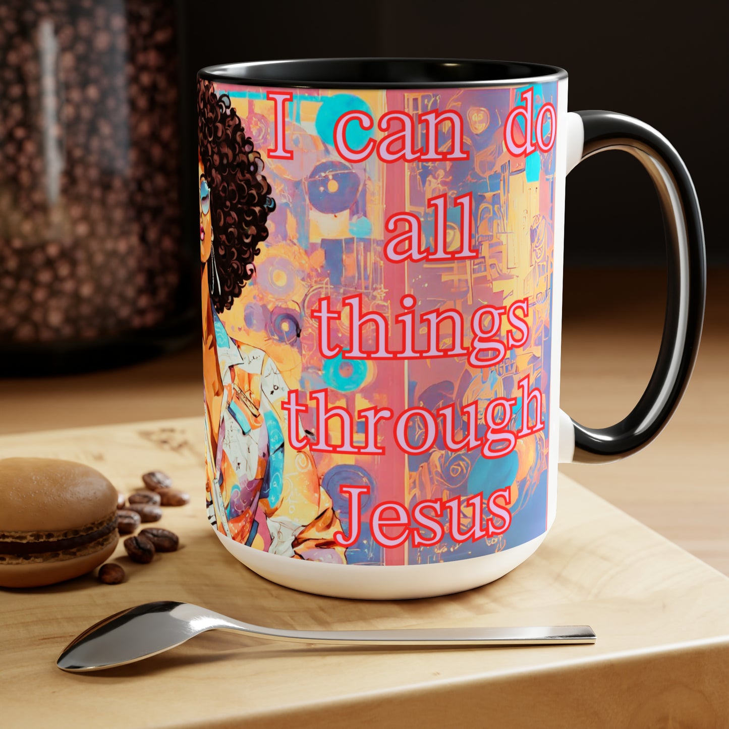 African-American women musical I can do all things15 oz ceramic mug