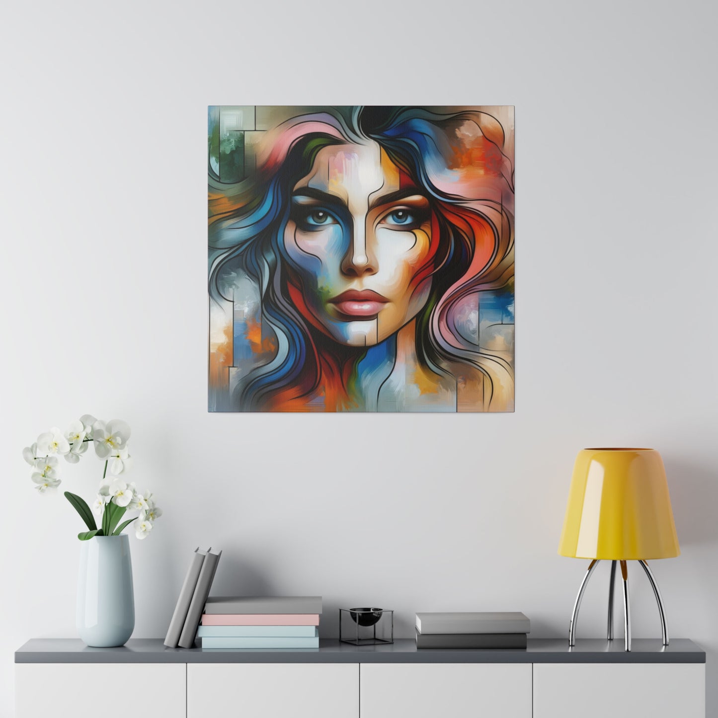 Chromatic personage digital art Canvas, Stretched, 0.75"