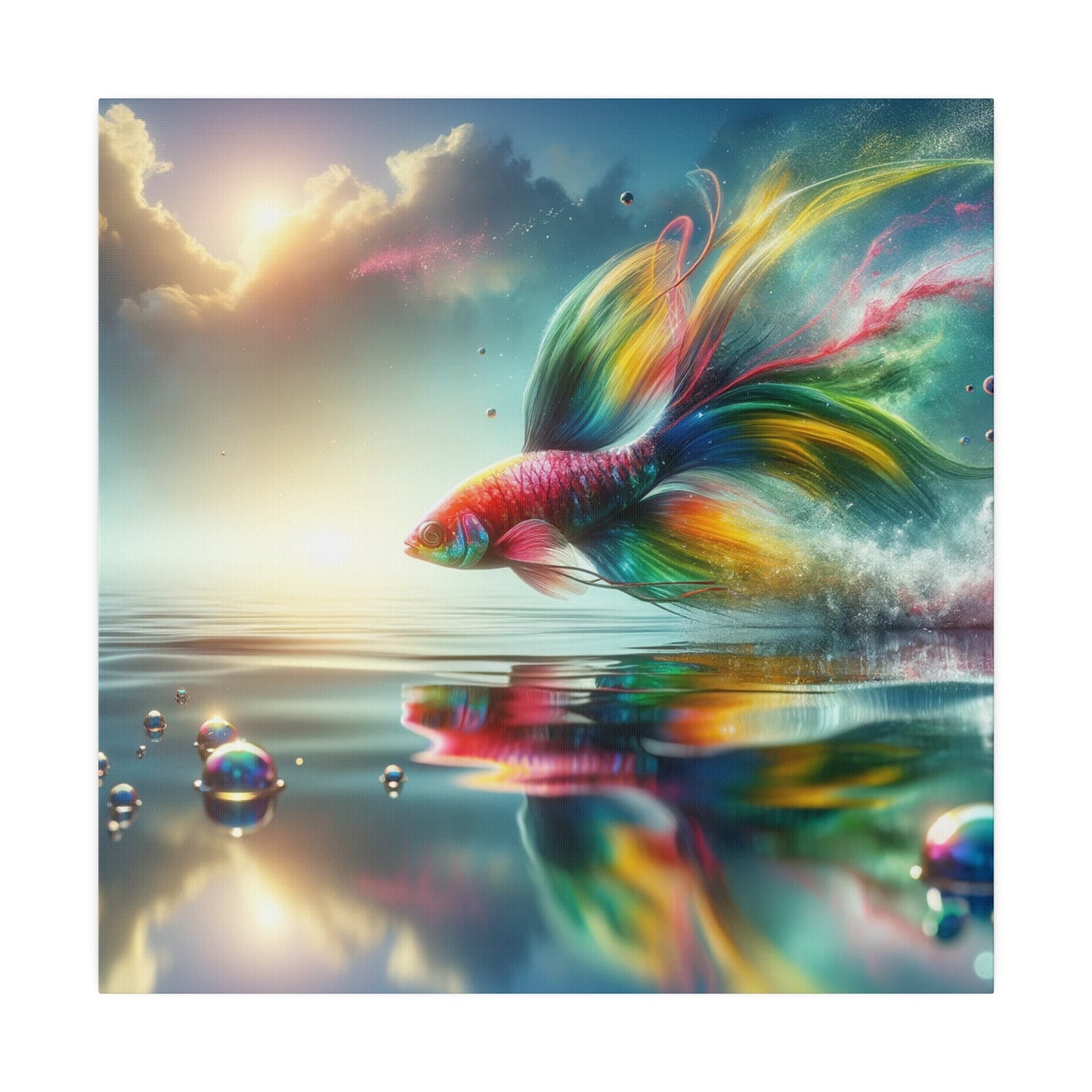 The Dream of a fish Skiming the unreal water Digital Art