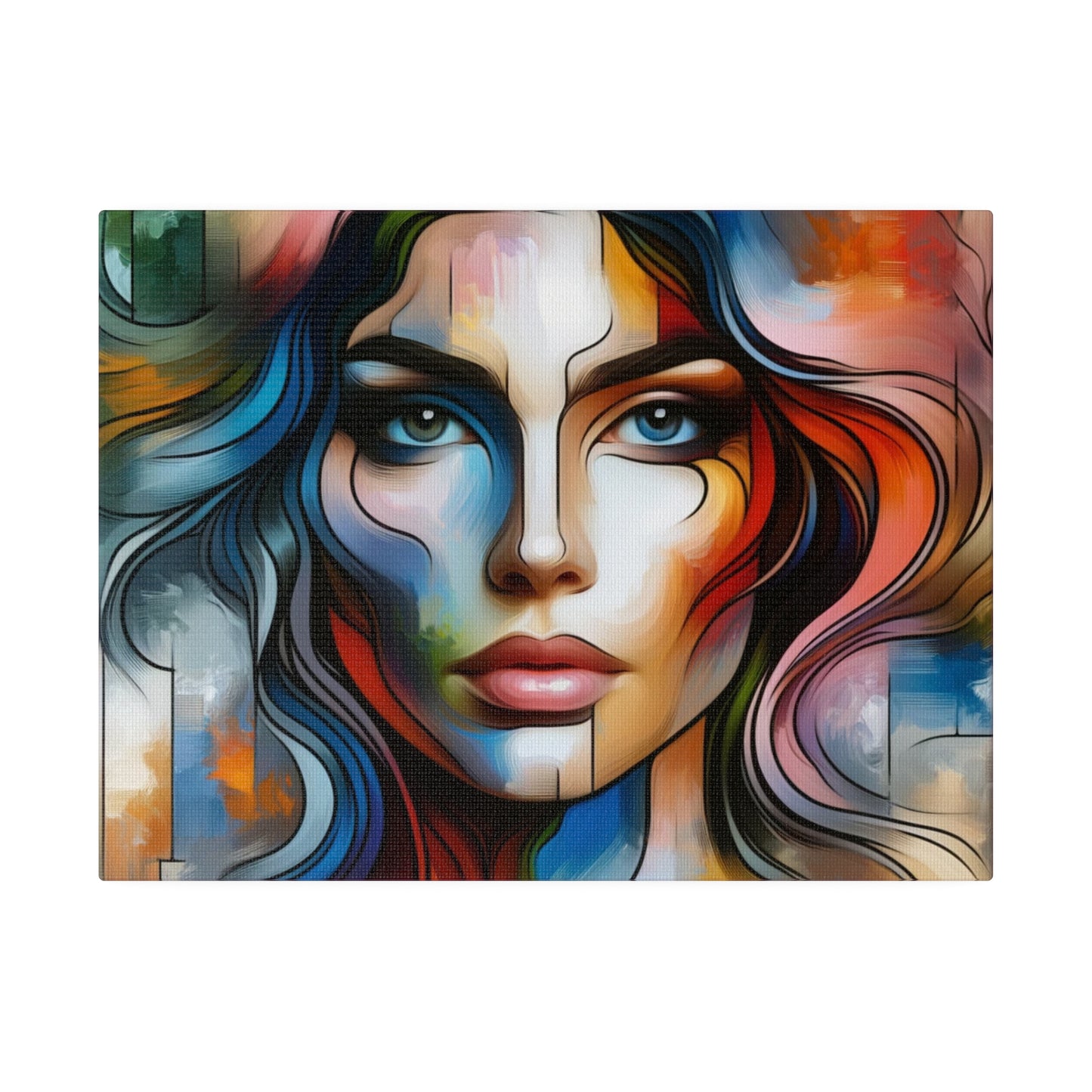 Chromatic personage digital art Canvas, Stretched, 0.75"