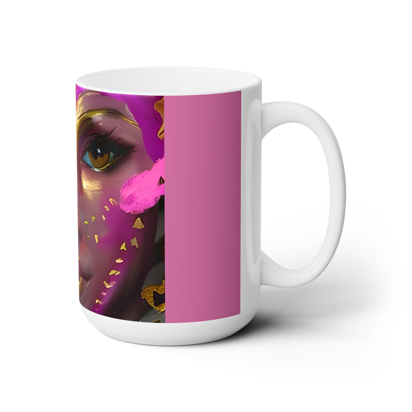 Mesmerizing Face Abstract art Ceramic Mug 15 oz