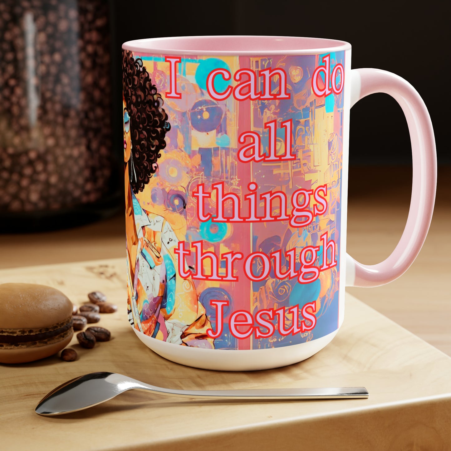 African-American women musical I can do all things15 oz ceramic mug