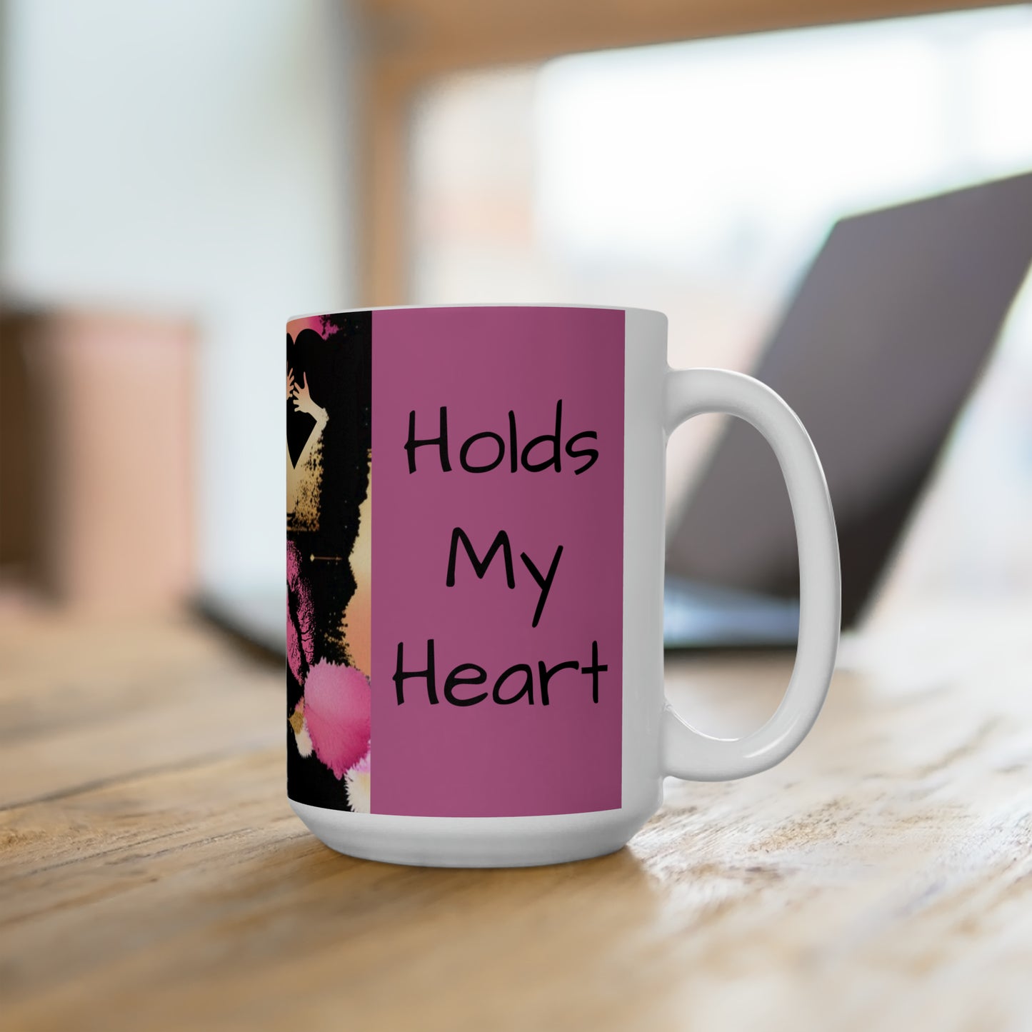 He Who holds the Key holds my heart Abstract Art Ceramic Mug 15 oz