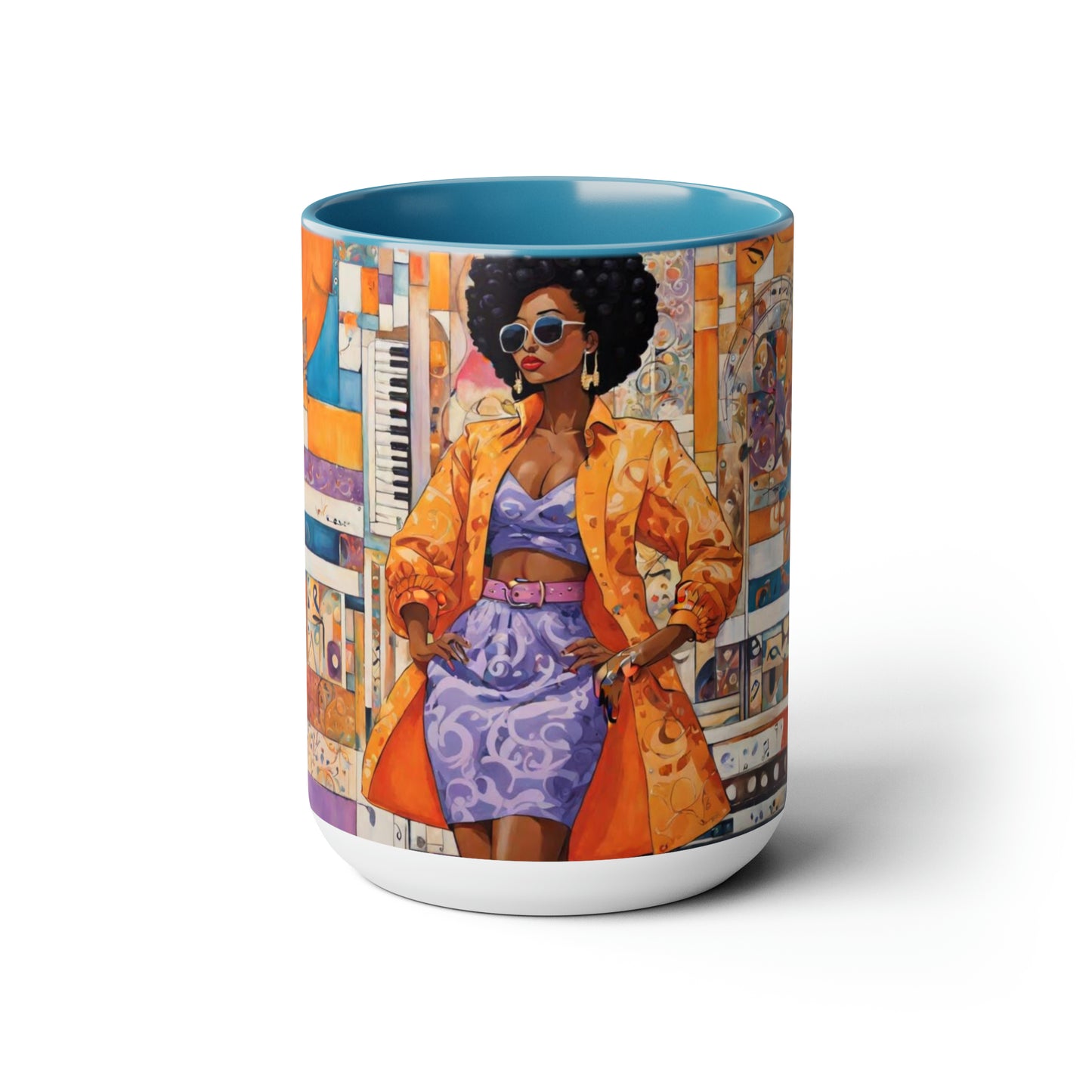 African-American women music 15 oz ceramic mug