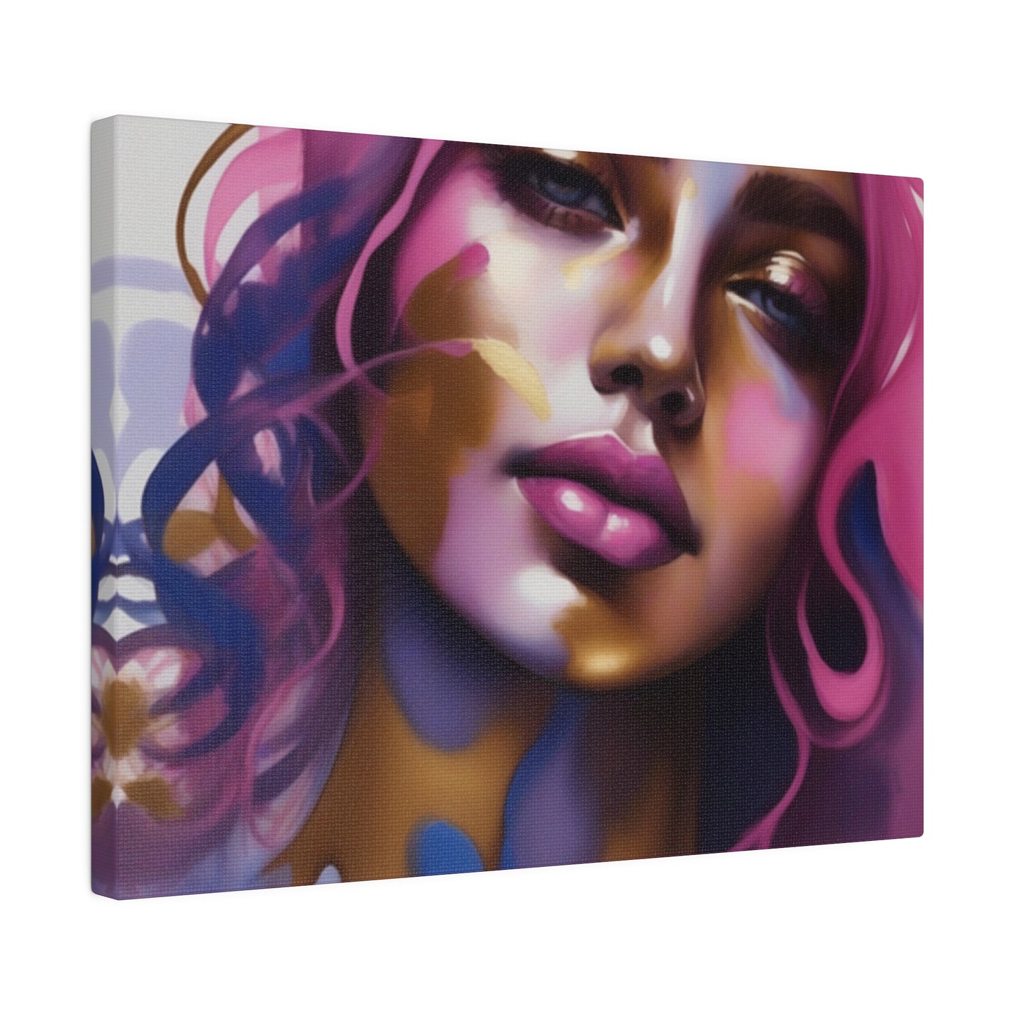 Magenta reflections Canvas, Stretched, 0.75