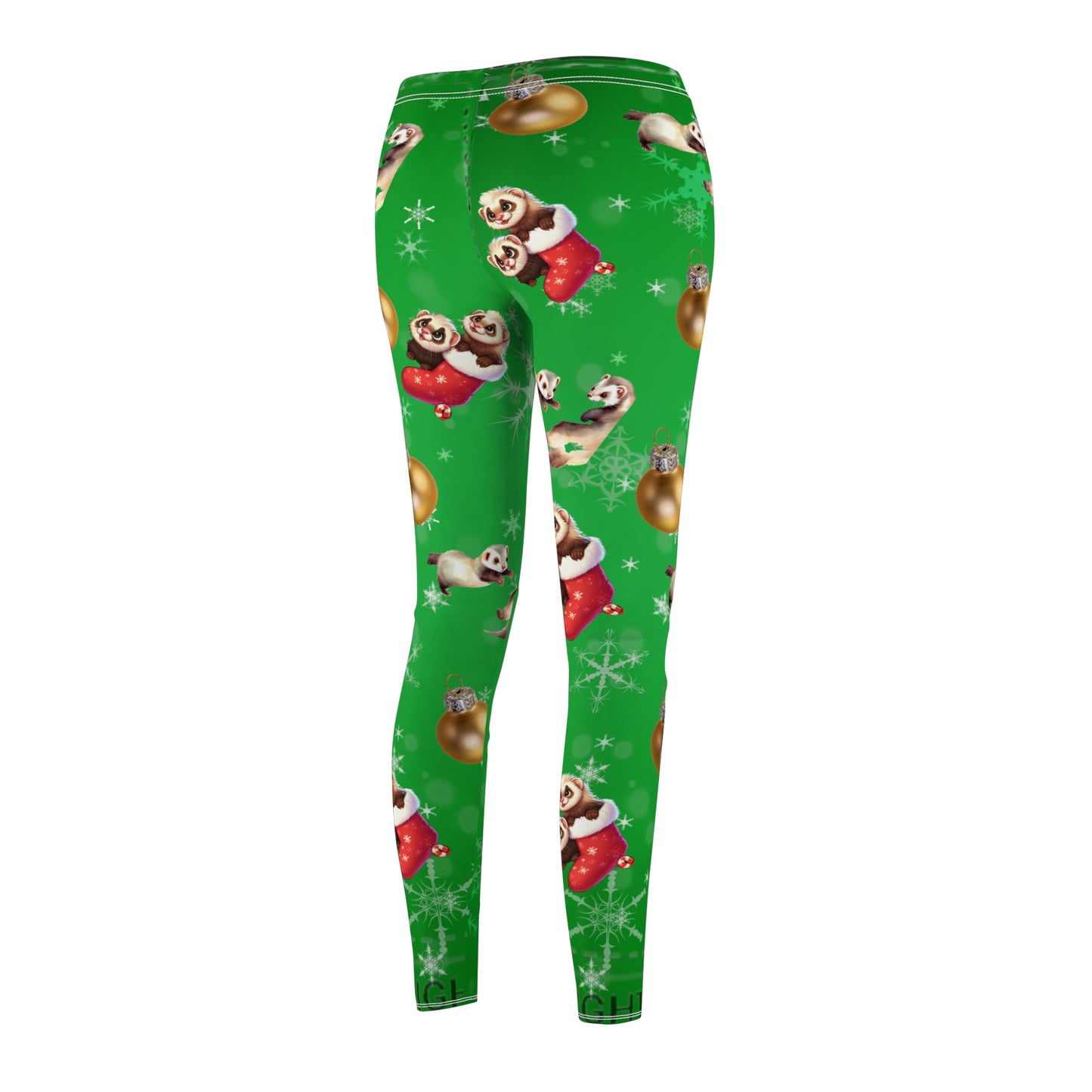 Furry ferret Christmas skinny leggings warm