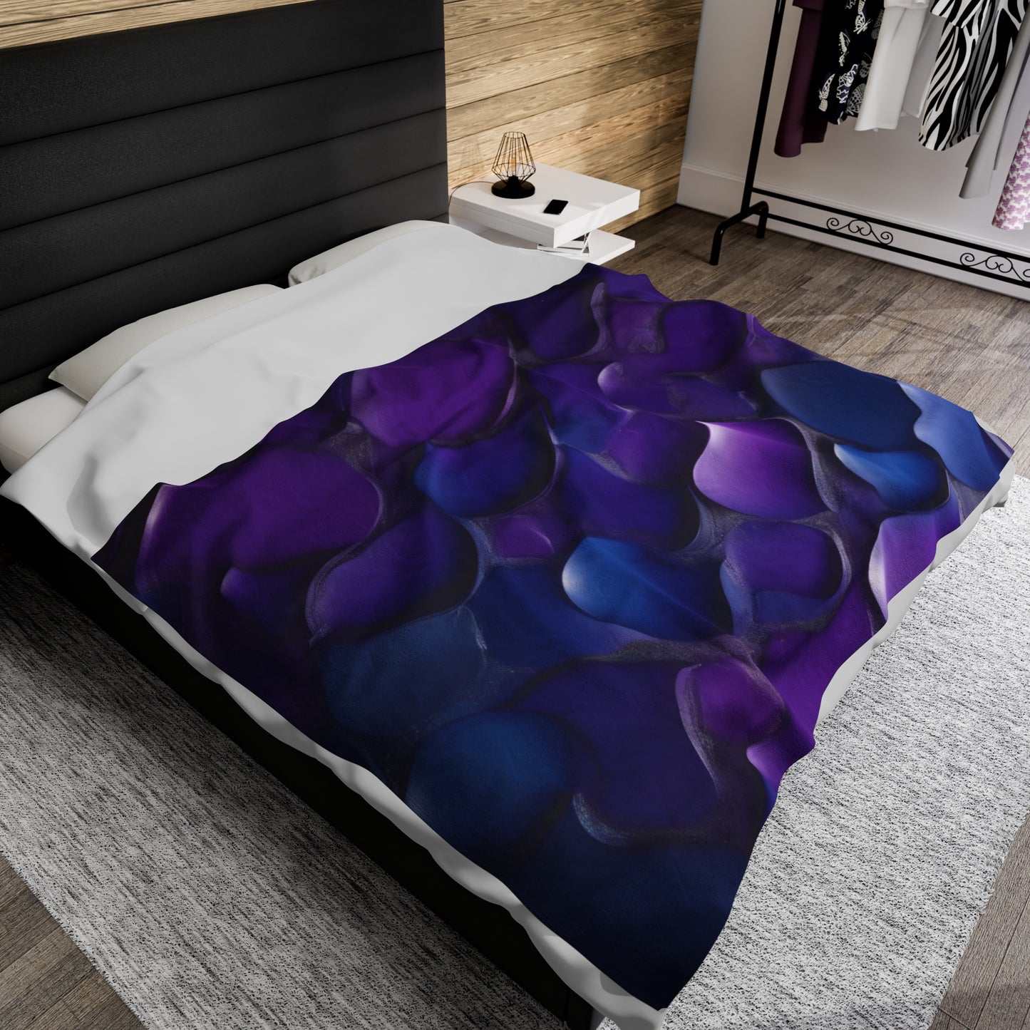 Abstract 3d Velveteen Plush Blanket