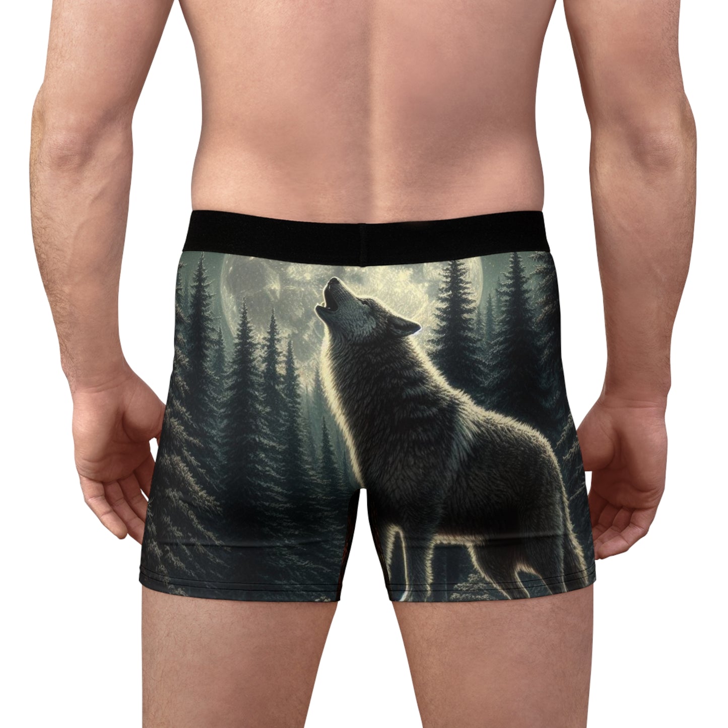 🌕🐺 **Unleash the Wolf in You! Wolf Boxer Briefs** 🐺🌕