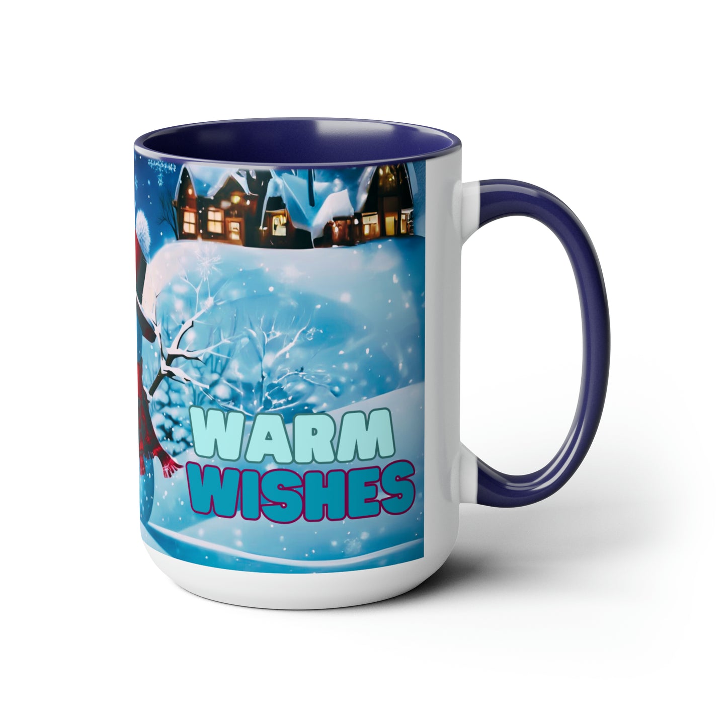 Warm wishes 15 oz Ceramic snow man mug