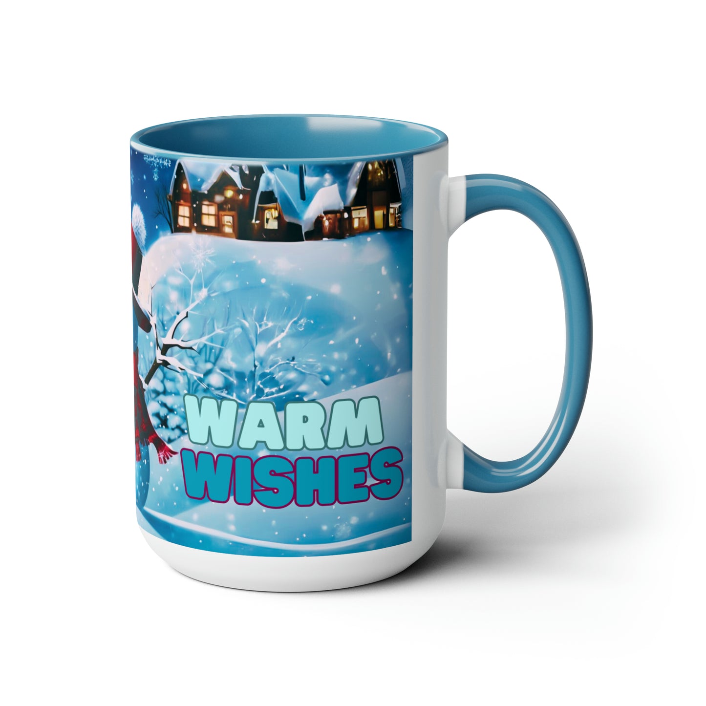 Warm wishes 15 oz Ceramic snow man mug