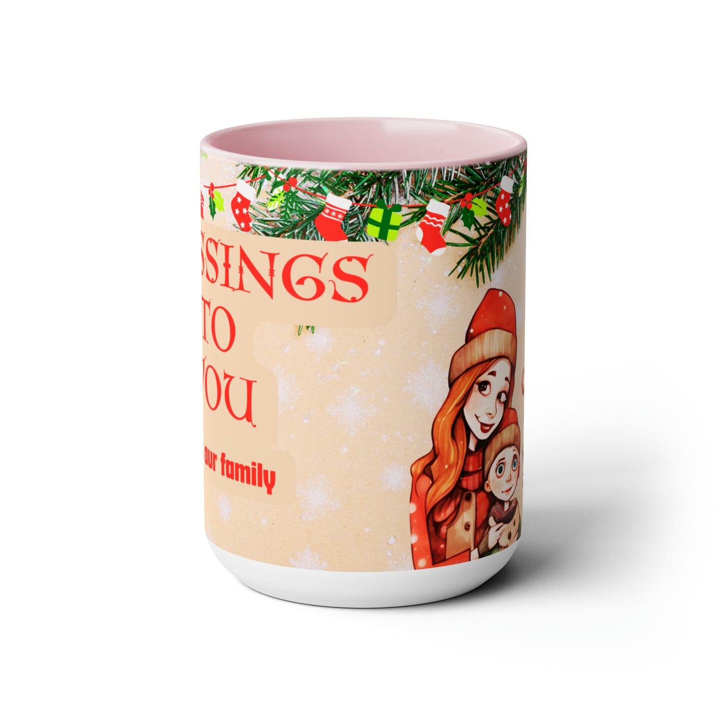 Blessings to you 15 oz ceramic mug family