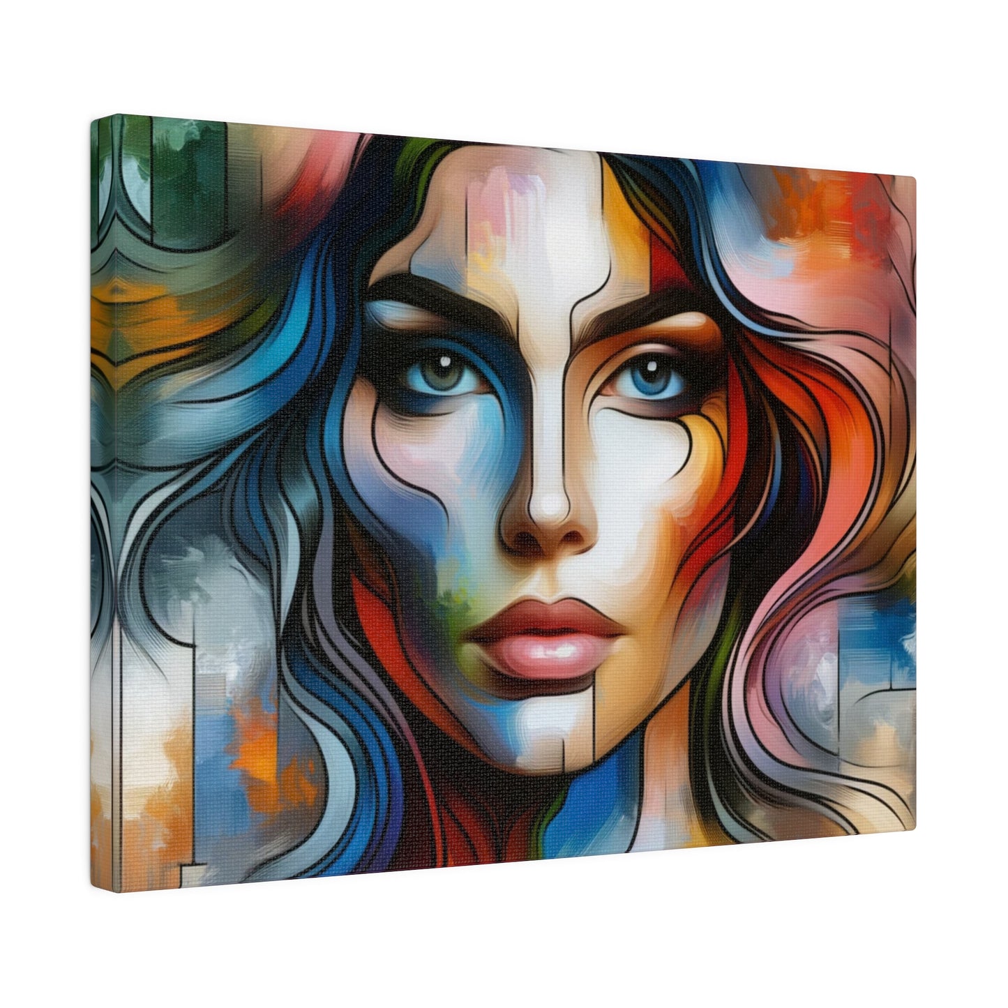 Chromatic personage digital art Canvas, Stretched, 0.75"