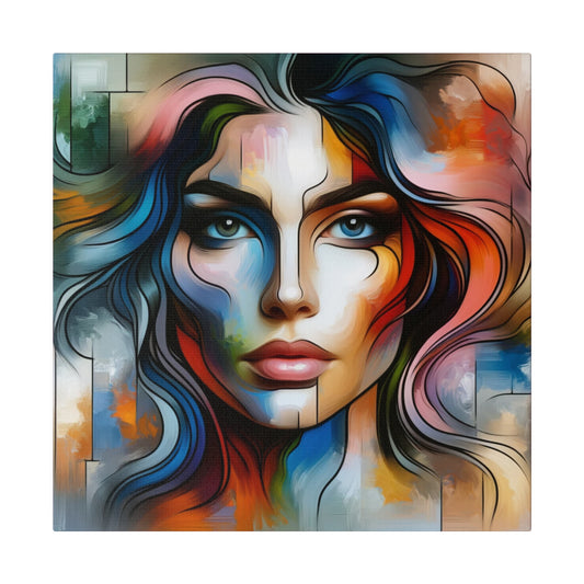 Chromatic personage digital art Canvas, Stretched, 0.75"