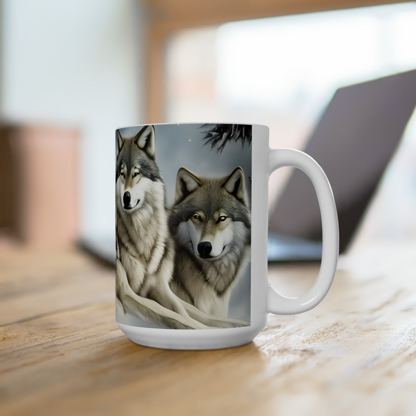 Wolf  family Mug Ceramic Mug 15 oz