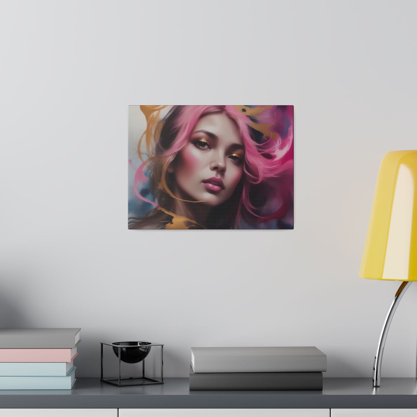 Fuchsia cyclone digital art Canvas, Stretched, 0.75"