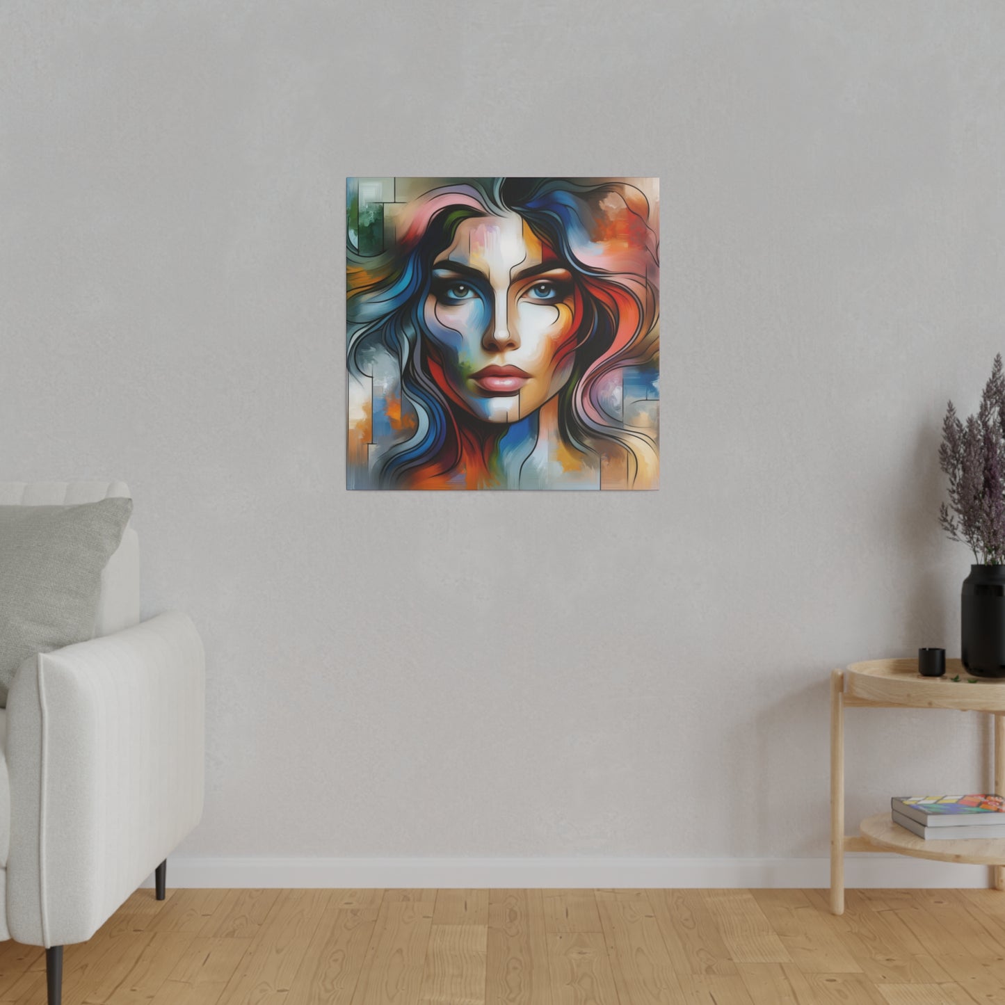 Chromatic personage digital art Canvas, Stretched, 0.75"