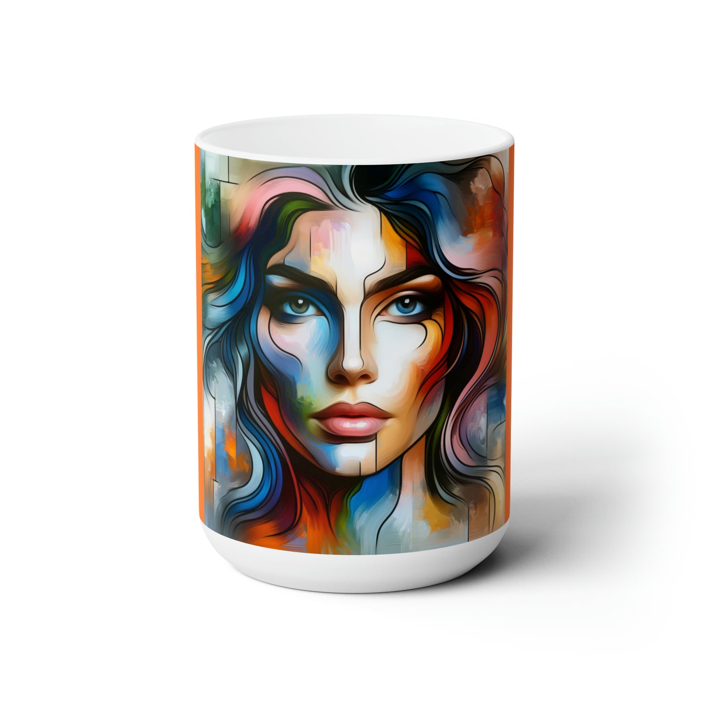 Abstract Art Woman Ceramic Mug 15 oz