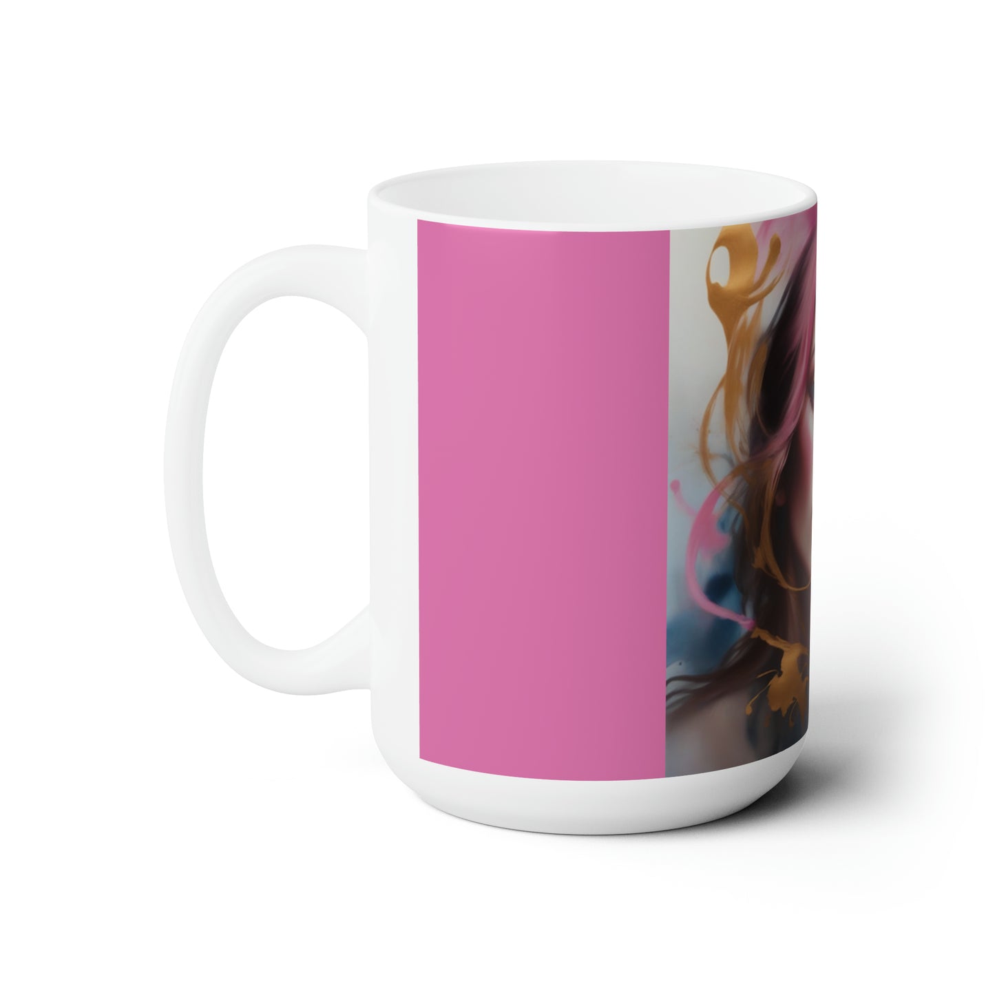 Abstract Art lavender Woman Ceramic Mug 15 oz