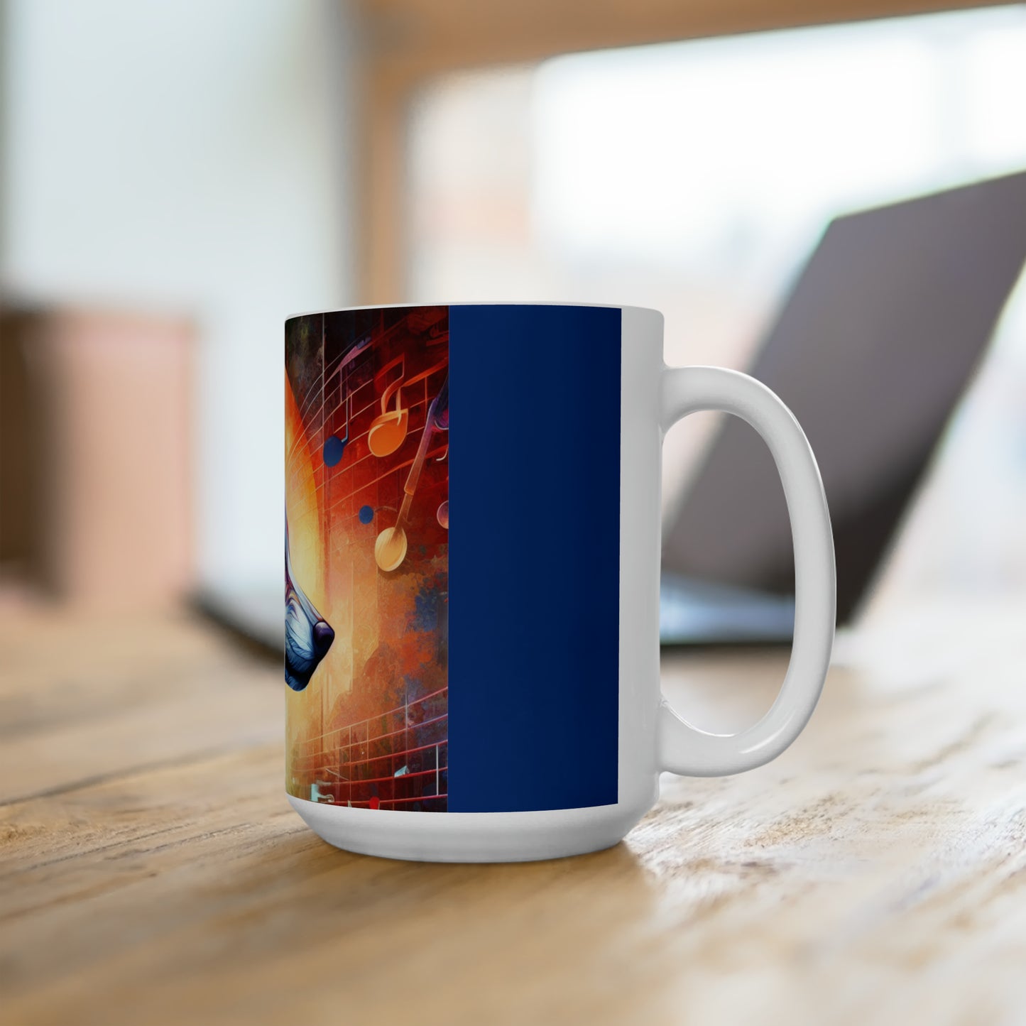 Abstract wolf Ceramic Mug 15oz