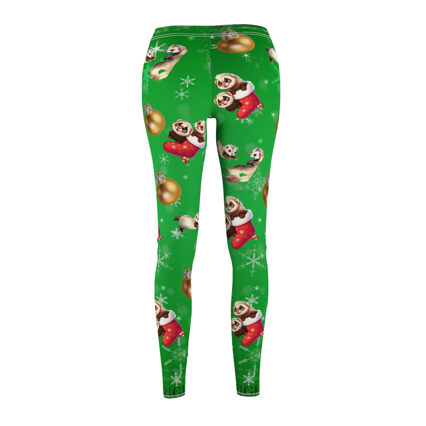 Furry ferret Christmas skinny leggings warm