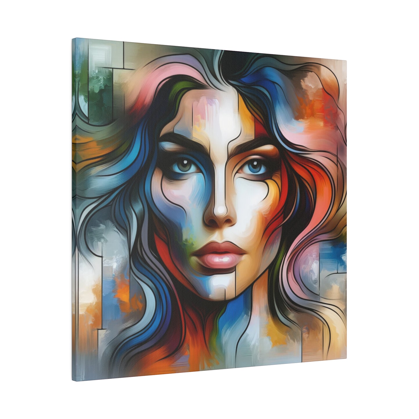 Chromatic personage digital art Canvas, Stretched, 0.75"