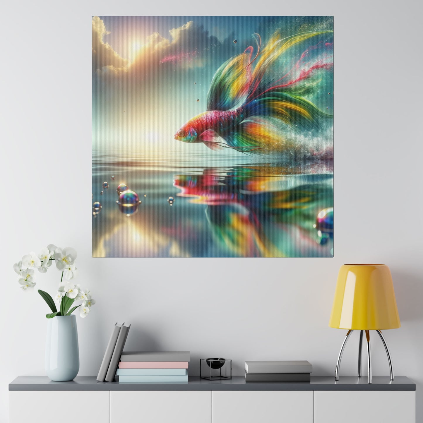 The Dream of a fish Skiming the unreal water Digital Art