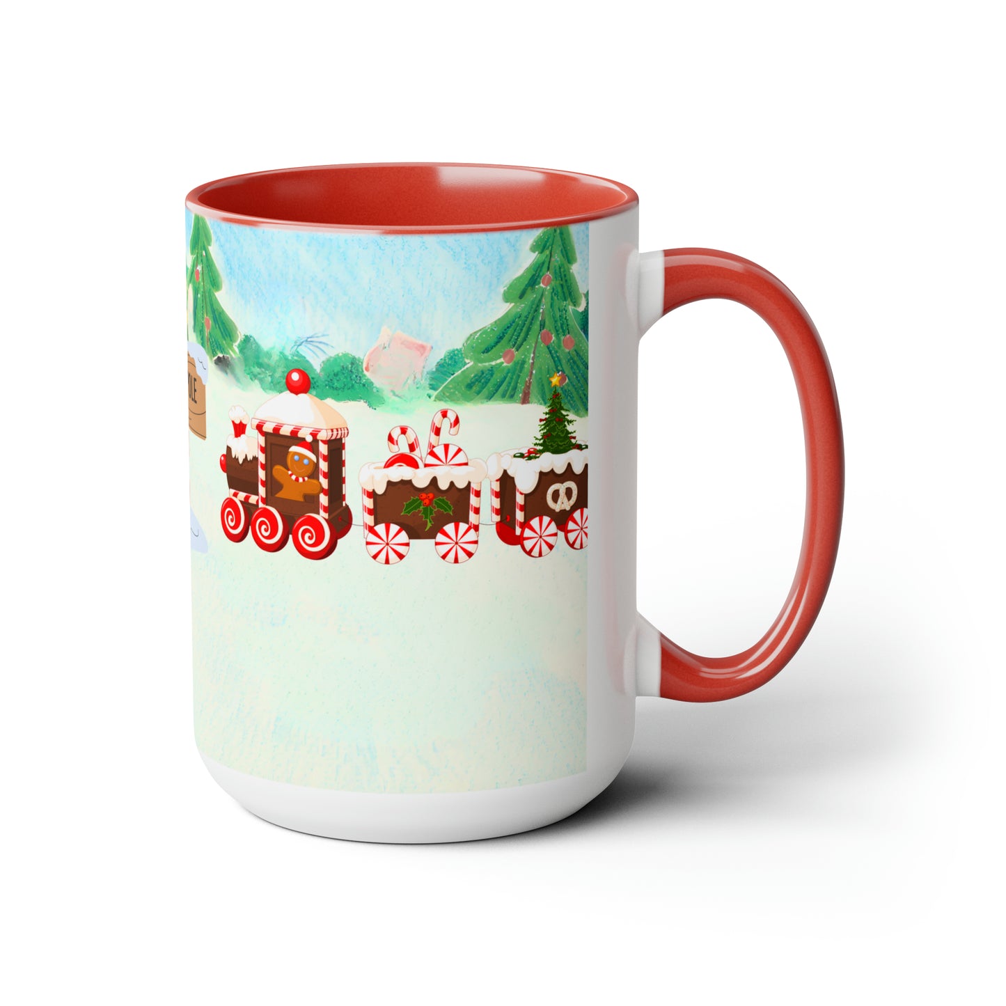 Two-Tone Coffee Mugs, 15oz