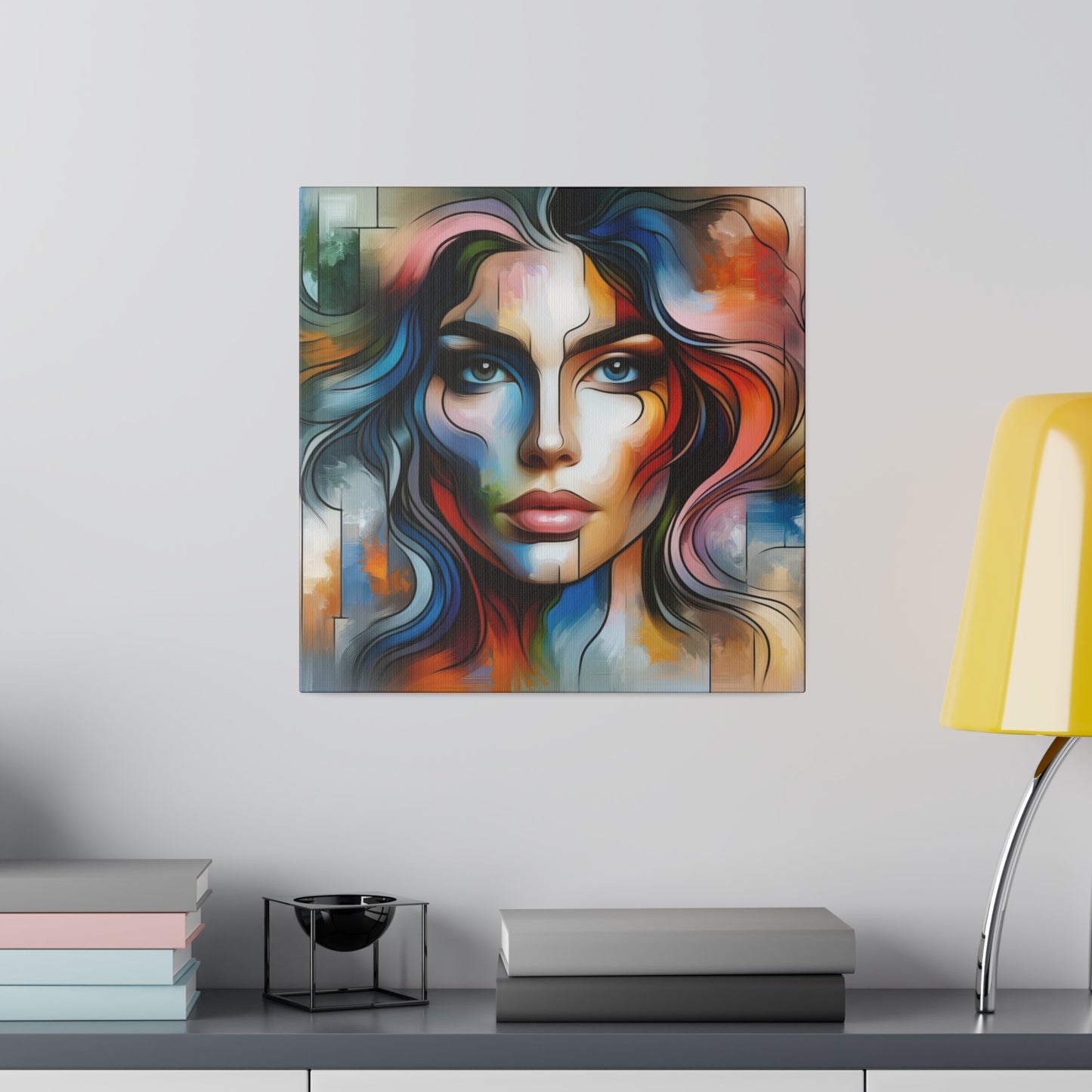 Chromatic personage digital art Canvas, Stretched, 0.75"