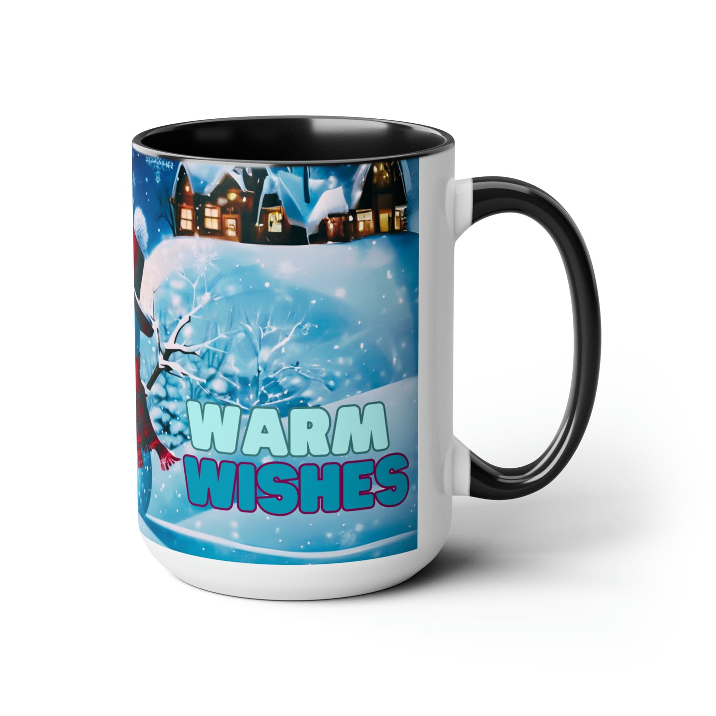 Warm wishes 15 oz Ceramic snow man mug